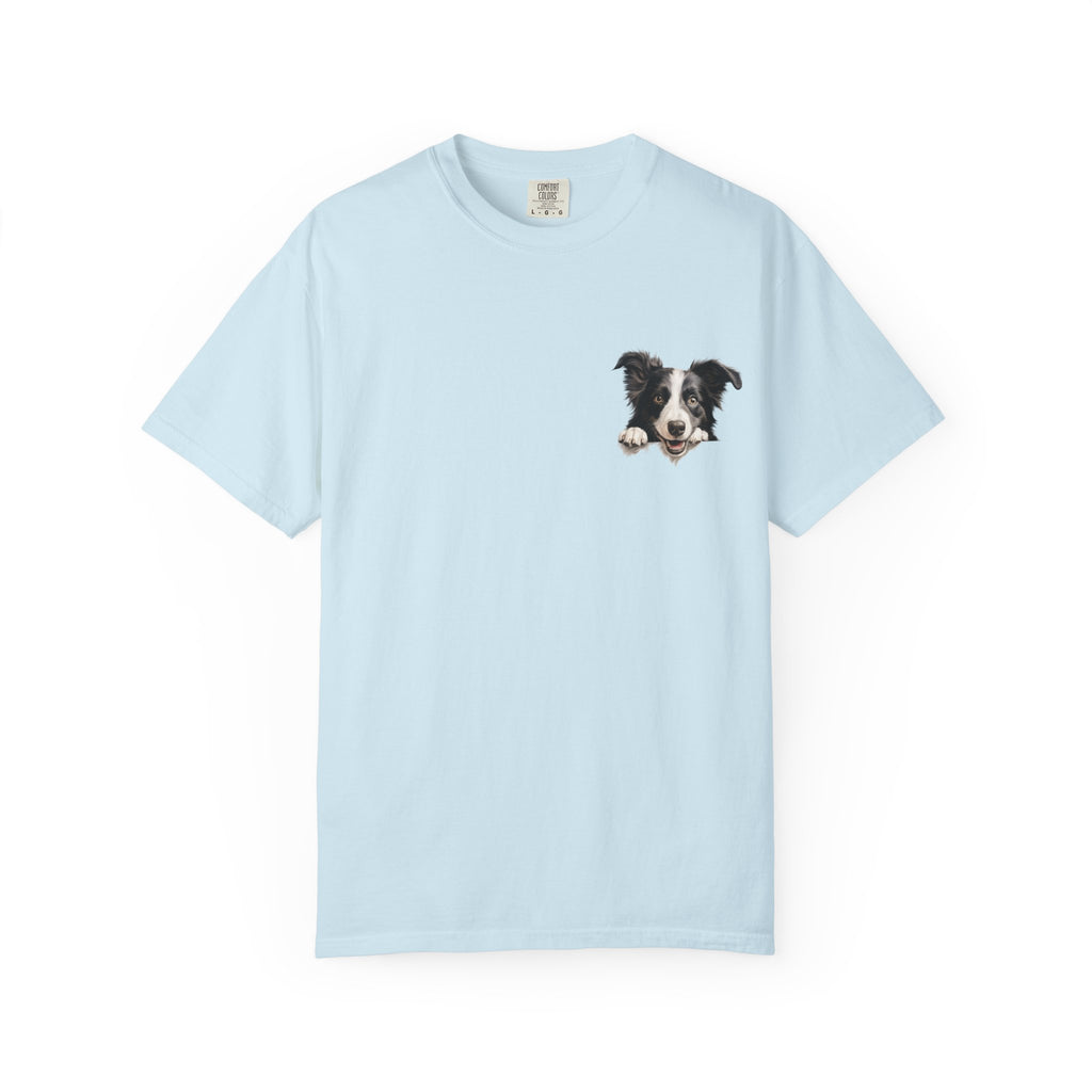 Border Collie Portrait T-Shirt - Cute Dog Face Tee for Pet Lovers