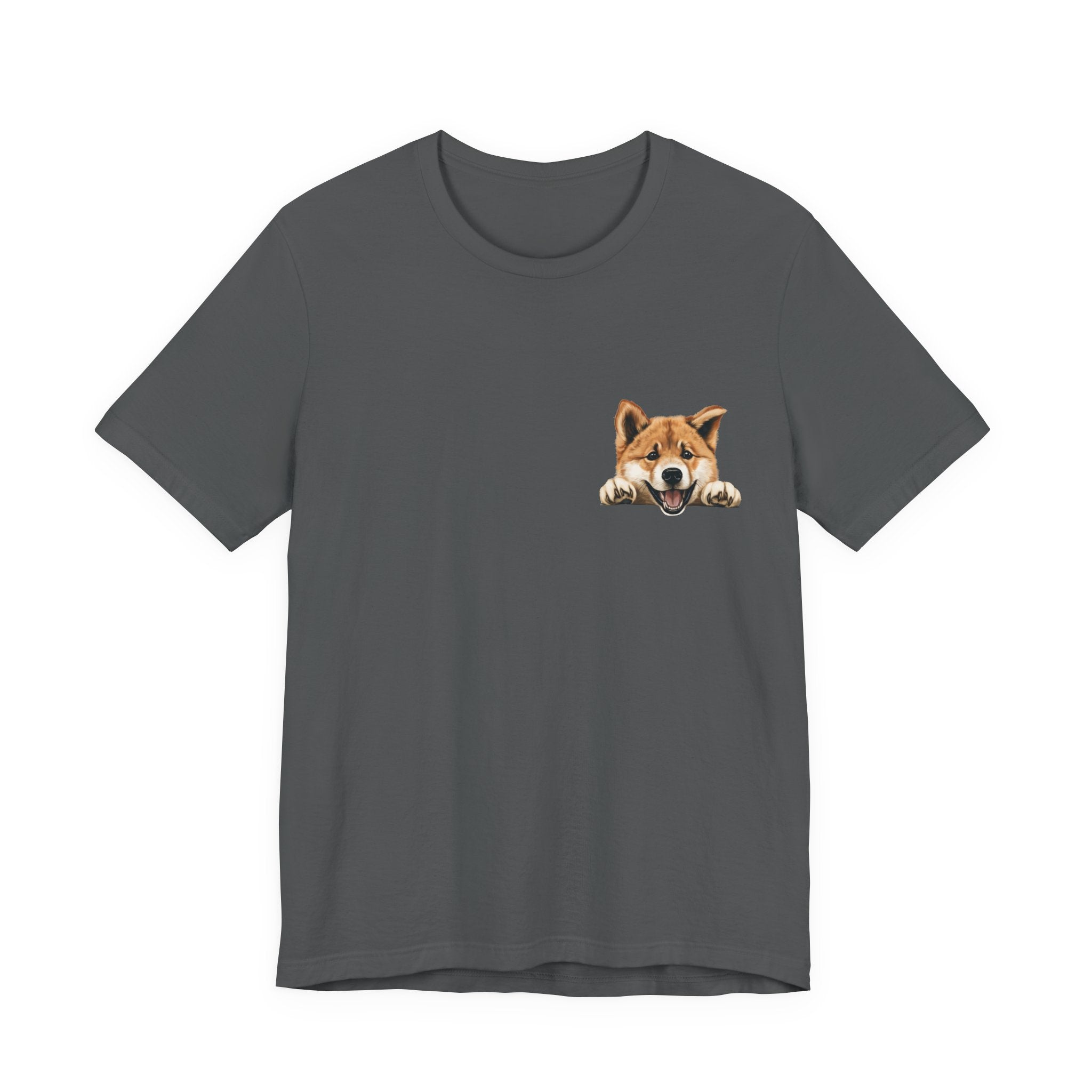 Shiba Inu Peek Pocket Tee – Cute Dog Graphic T-Shirt