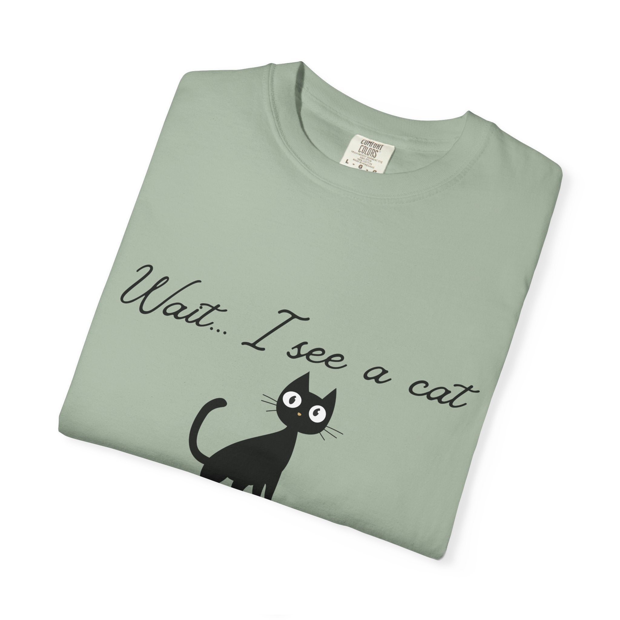 Wait ... I See a Cat — Comic-Style Cat T-Shirt