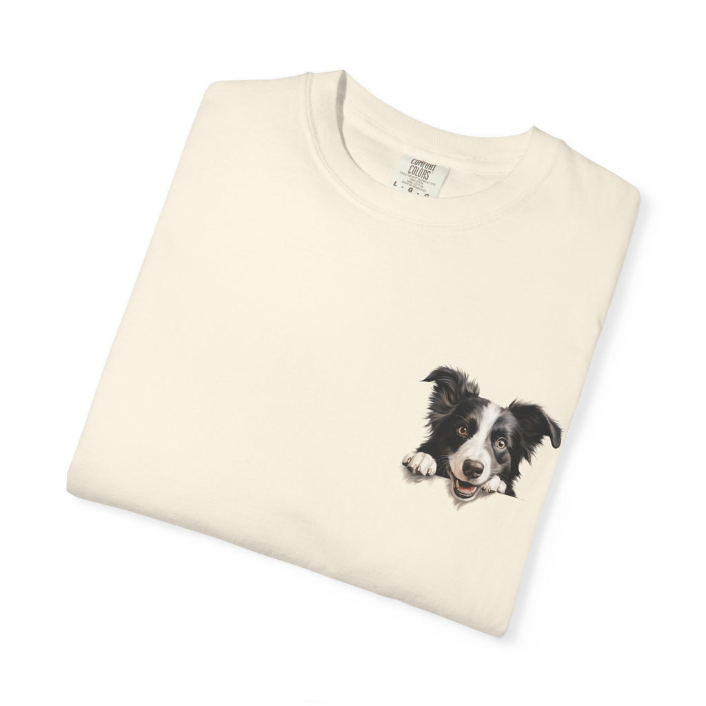 Border Collie Portrait T-Shirt - Cute Dog Face Tee for Pet Lovers