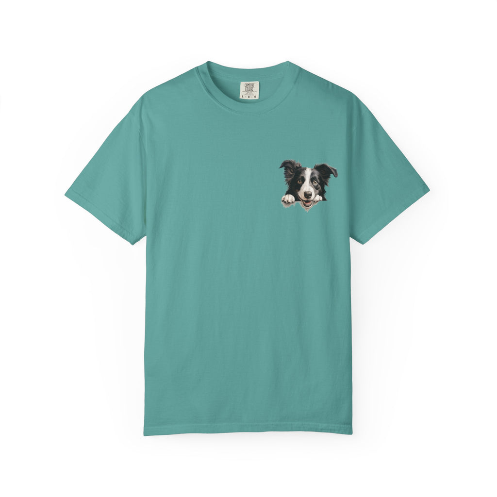 Border Collie Portrait T-Shirt - Cute Dog Face Tee for Pet Lovers