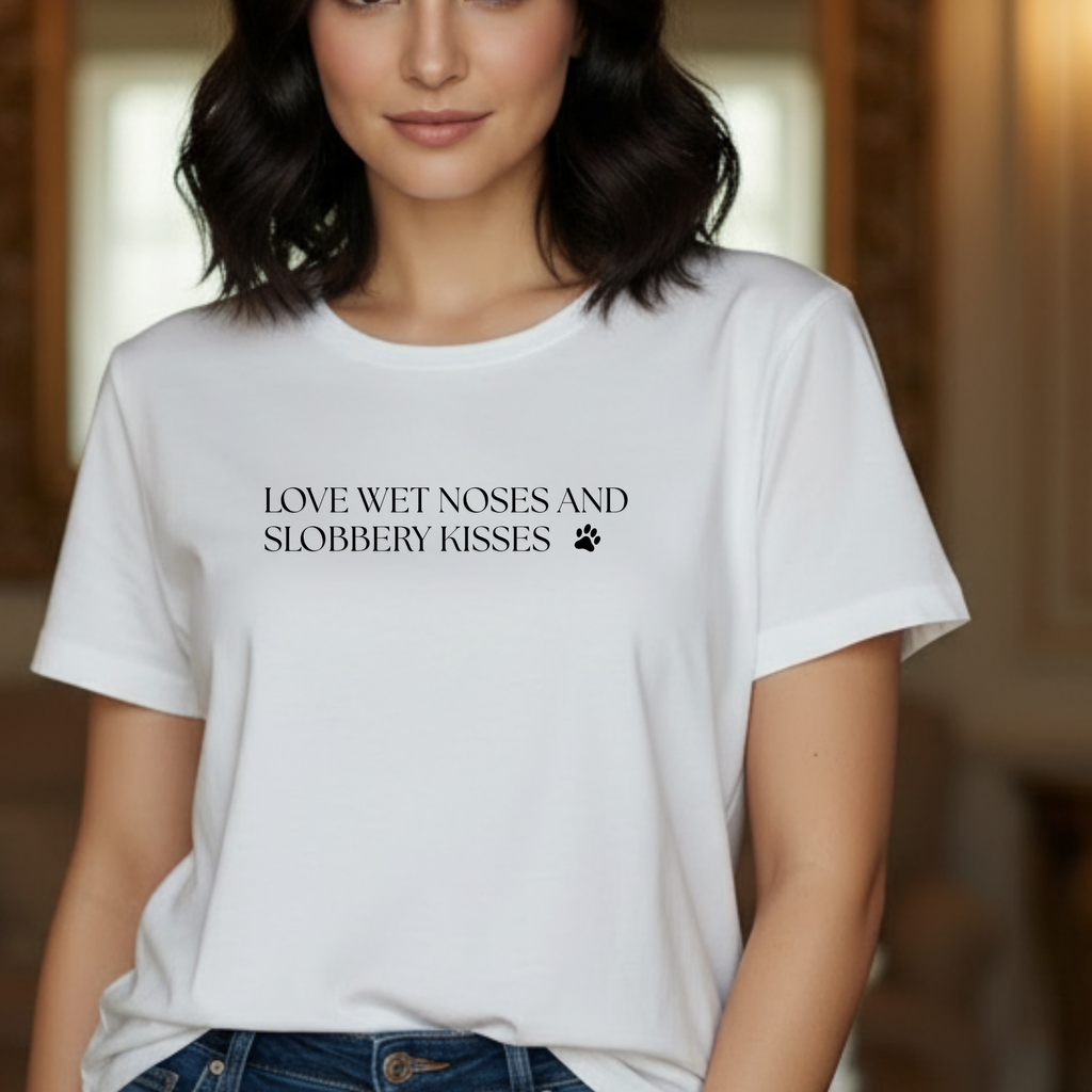 Love Wet Noses and Sloppy Kisses Dog T-Shirt