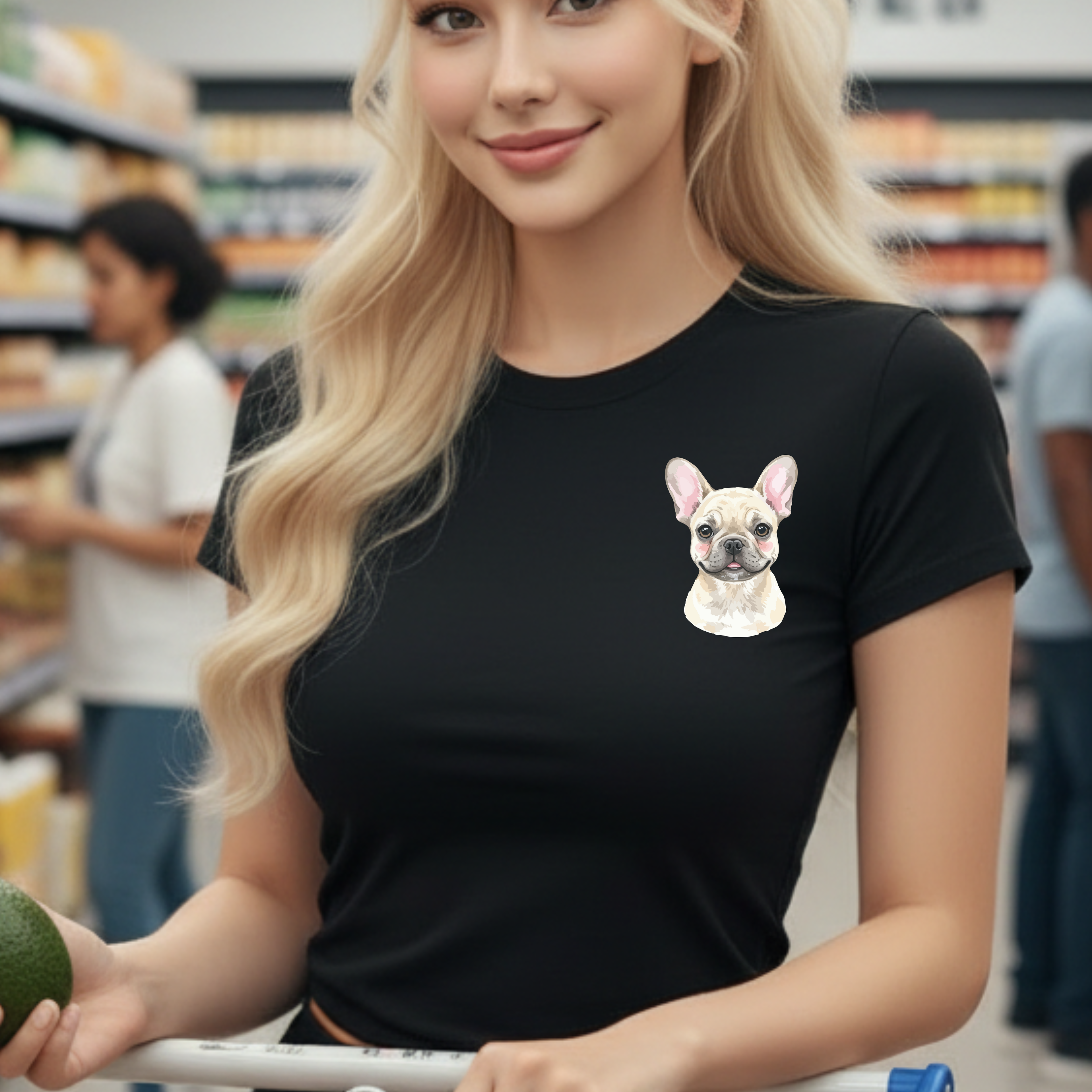 French Bulldog Chest Portrait Tee - Cute Dog Lover T-Shirt