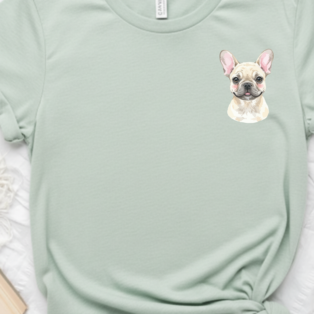 French Bulldog Chest Portrait Tee - Cute Dog Lover T-Shirt