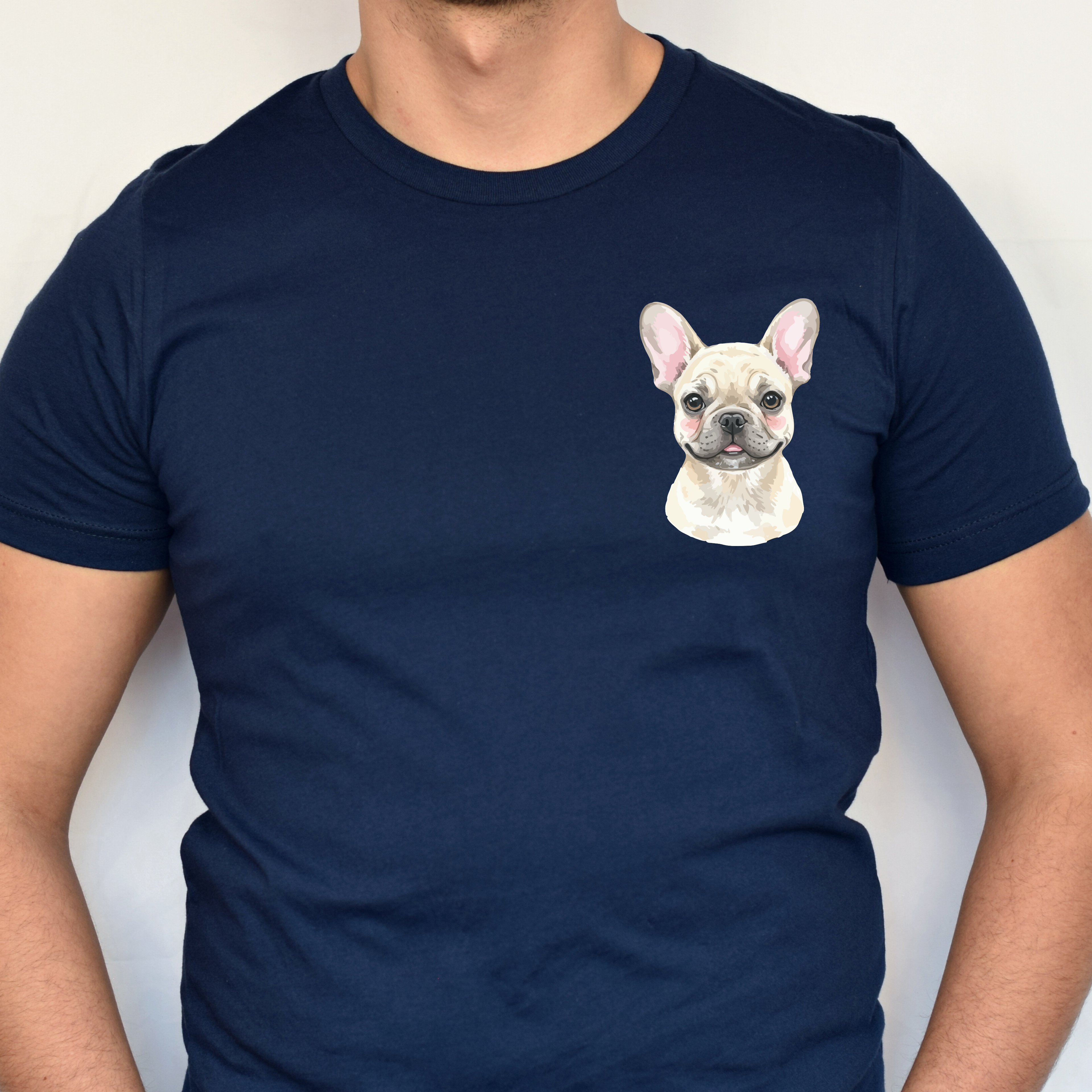 French Bulldog Chest Portrait Tee - Cute Dog Lover T-Shirt