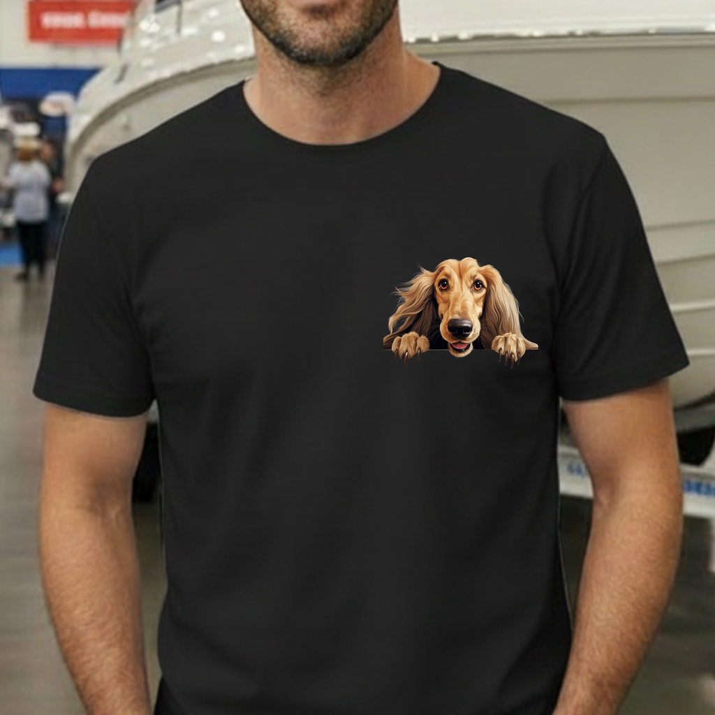 Dachshund Peeking Dog T-Shirt — Cute Long Dog Face Tee
