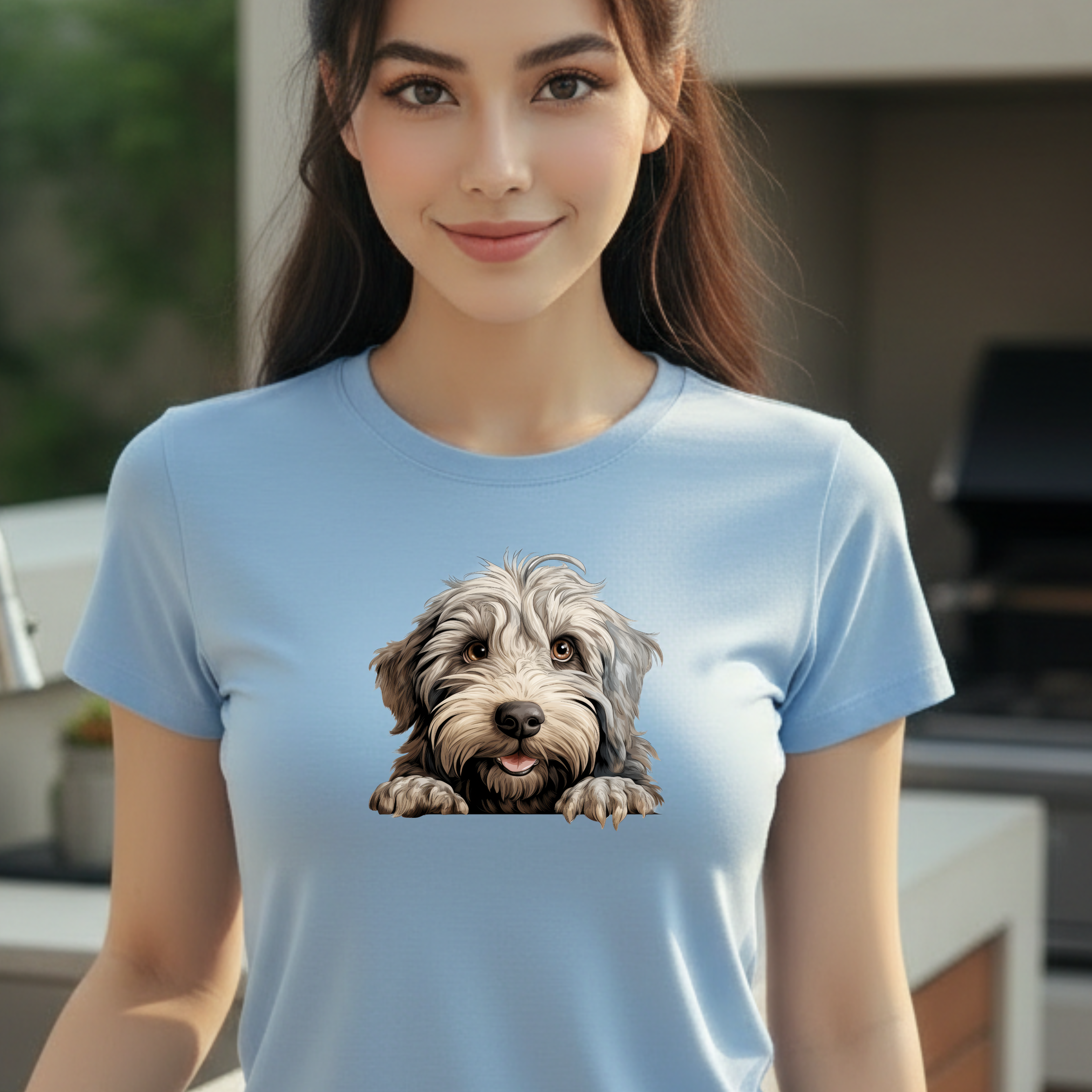 Cute Puppy Face T-Shirt — Bergamasco Dog Lover Tee