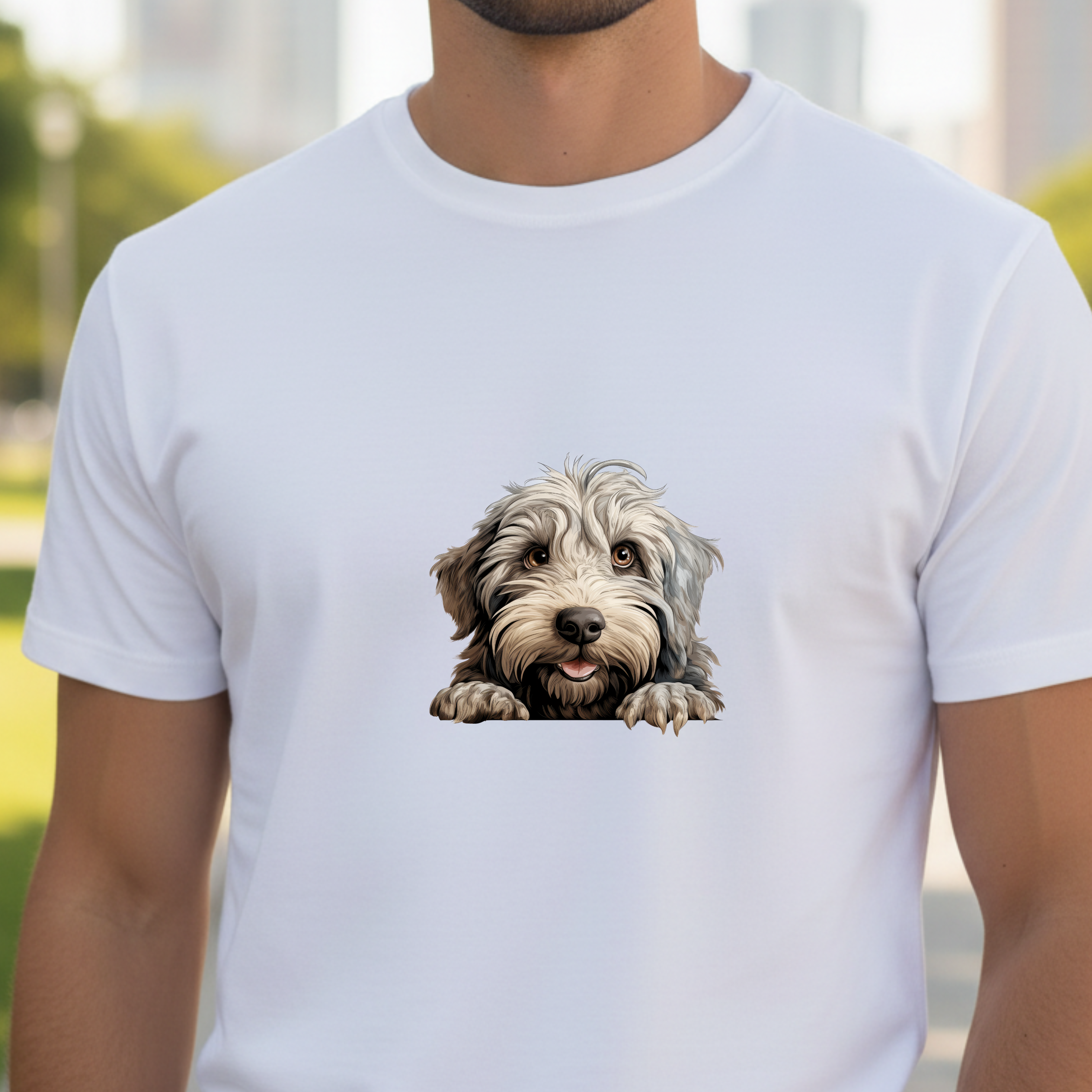 Cute Puppy Face T-Shirt — Bergamasco Dog Lover Tee