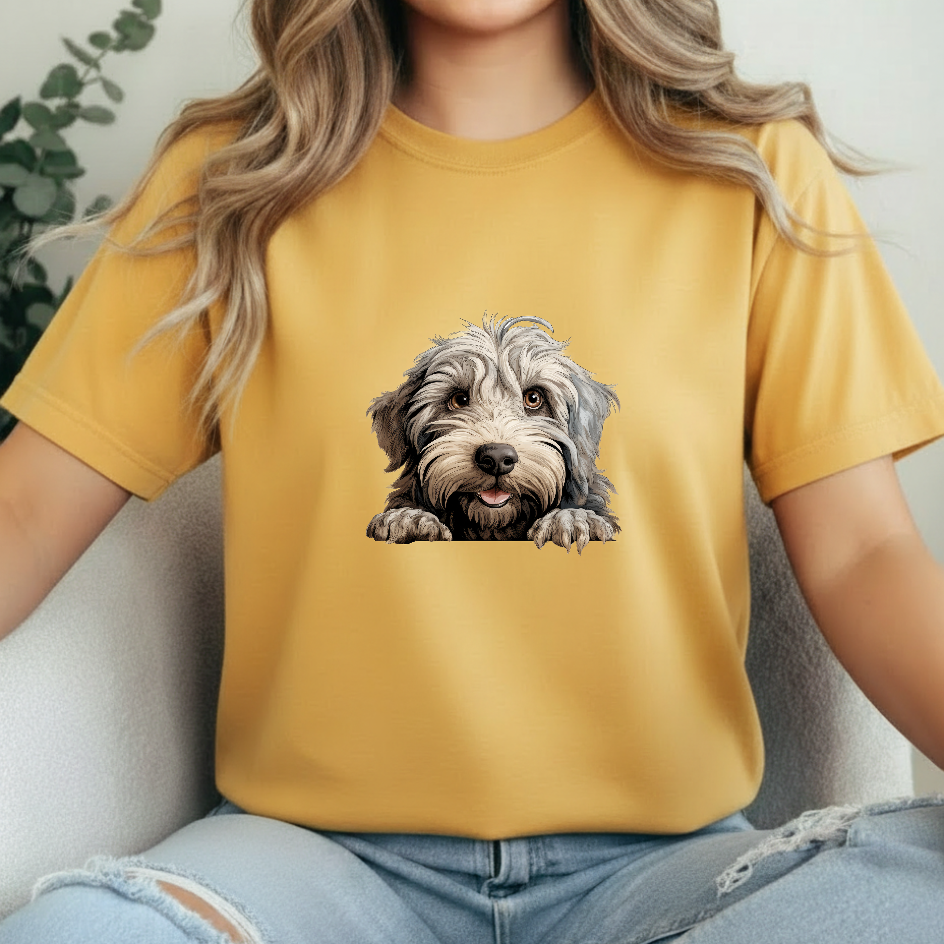 Cute Puppy Face T-Shirt — Bergamasco Dog Lover Tee