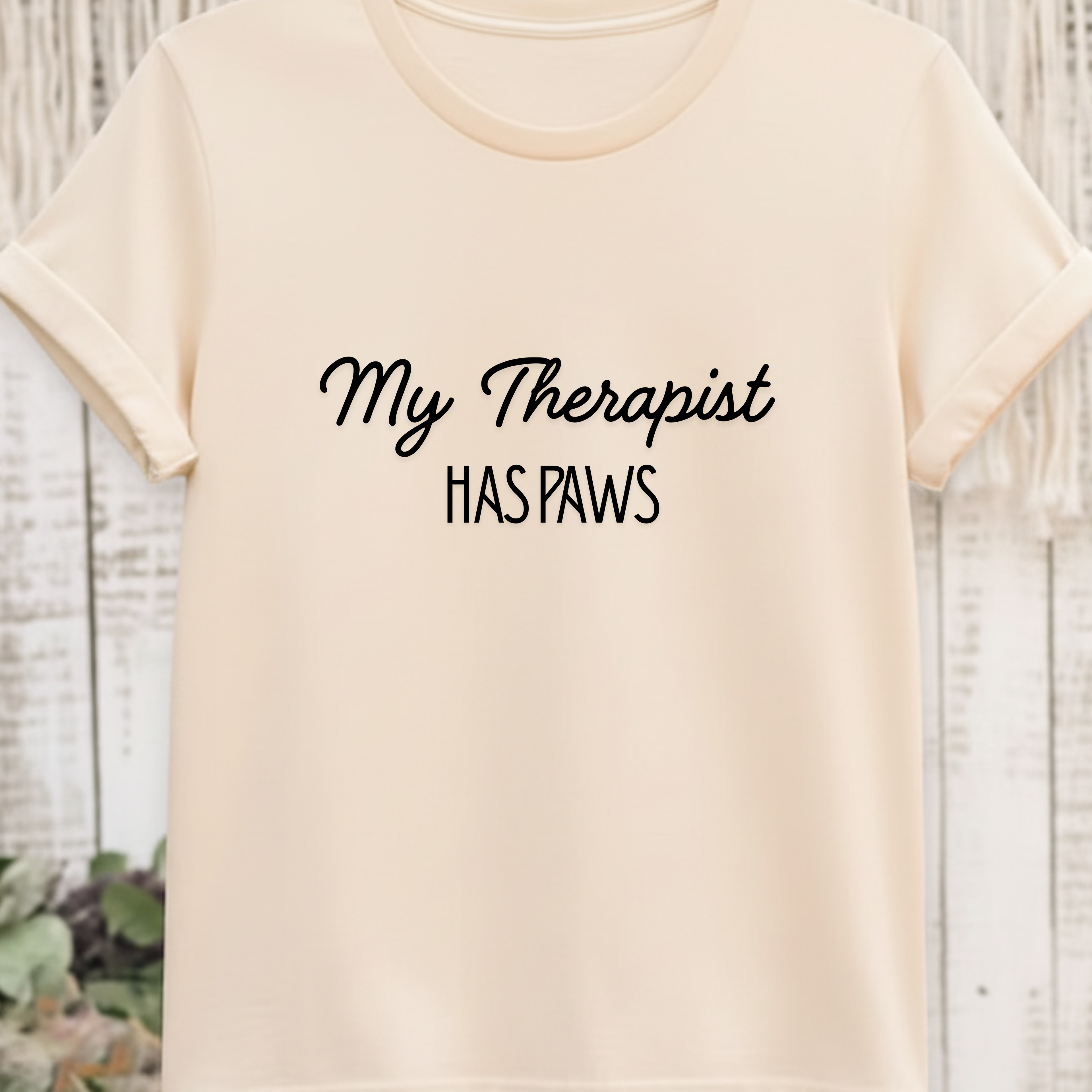 My Therapist Has Paws - Classic White T-Shirt