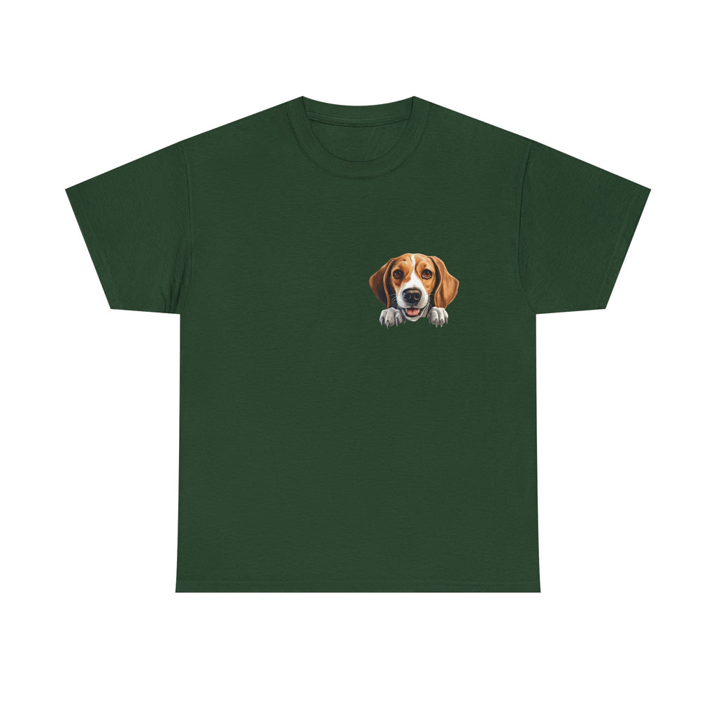 Beagle Peekaboo T‑Shirt — Cute Dog Lover Tee Ideal Gift for Dog Dad or Dog Mom