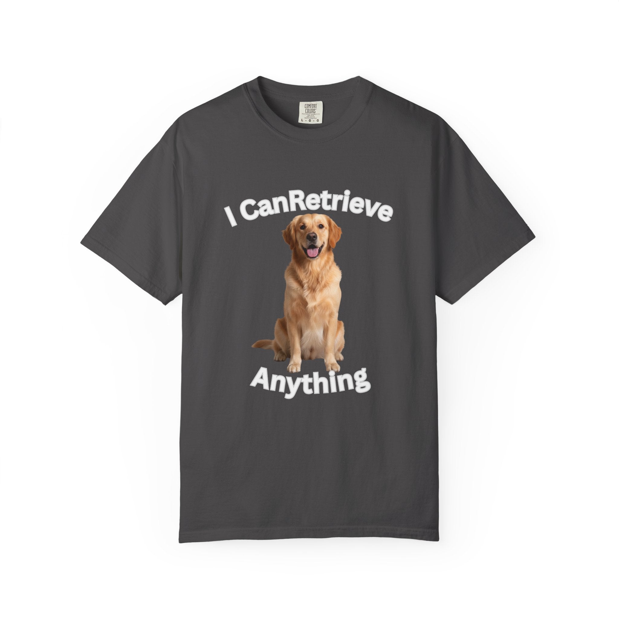 Golden Retriever Portrait T-Shirt — Realistic Dog Face Tee