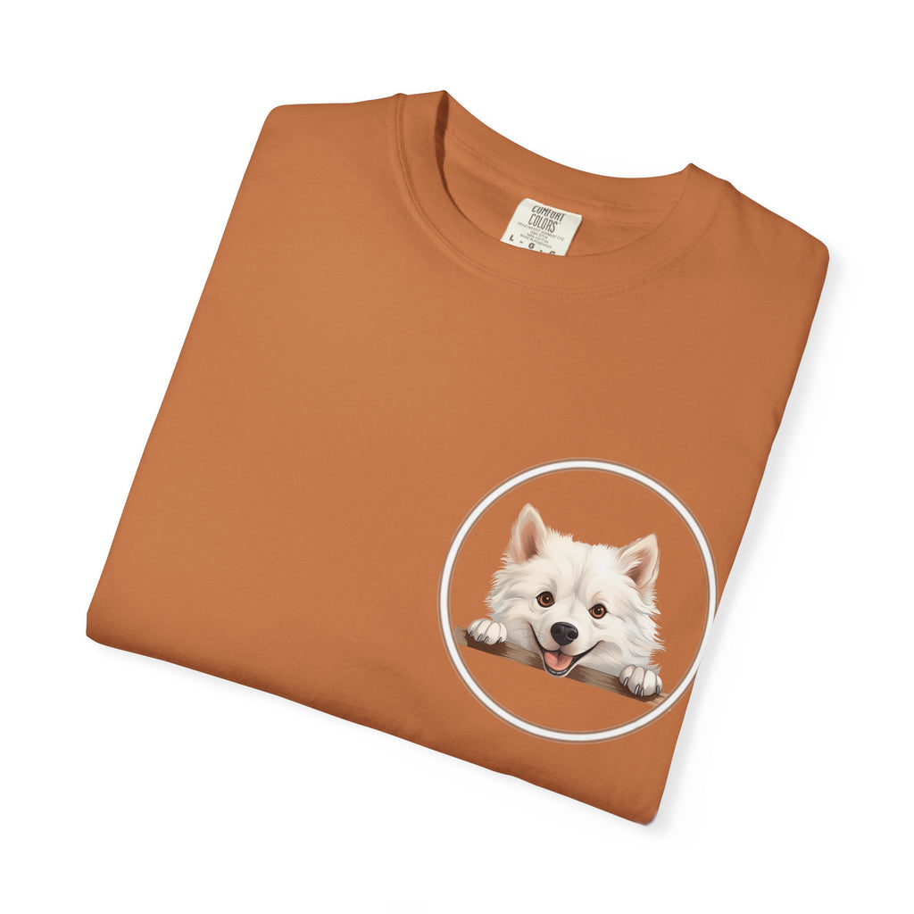 Puppy Portrait T-Shirt — Cute White Dog Graphic Tee Unisex Pet Portrait Tee: The Perfect Gift for Dog Moms & Dads