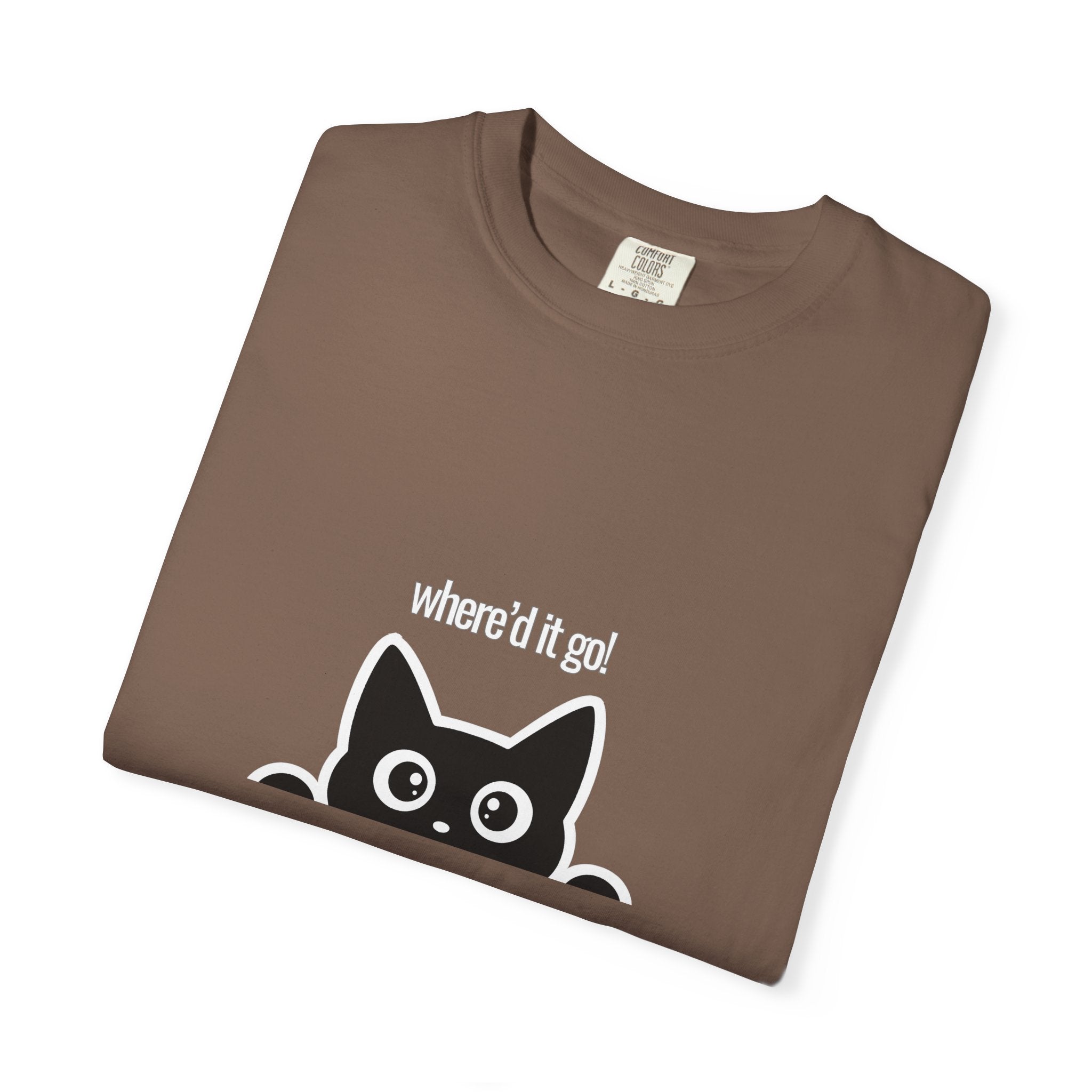 Where'd It Go? Peeking Cat T-Shirt