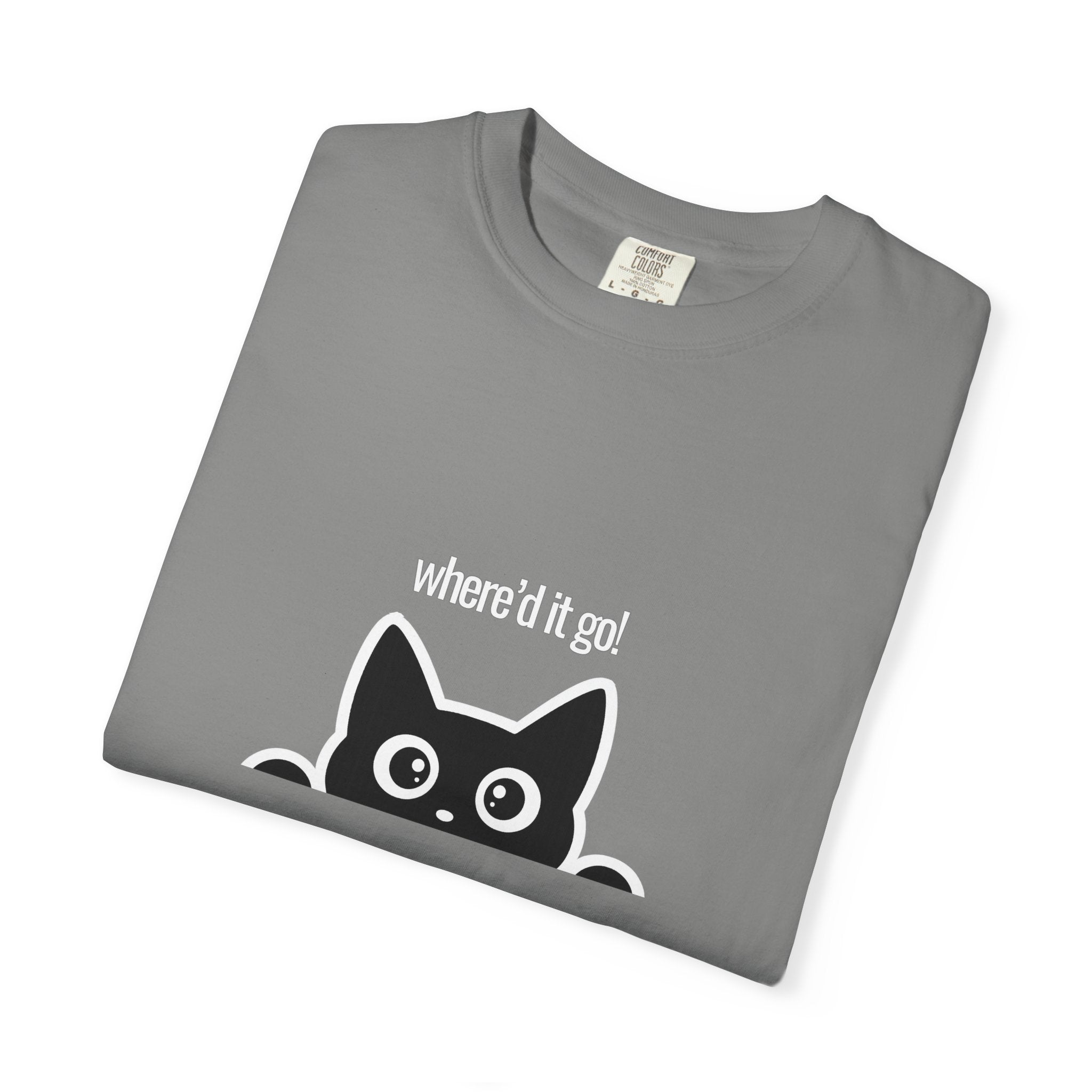 Where'd It Go? Peeking Cat T-Shirt