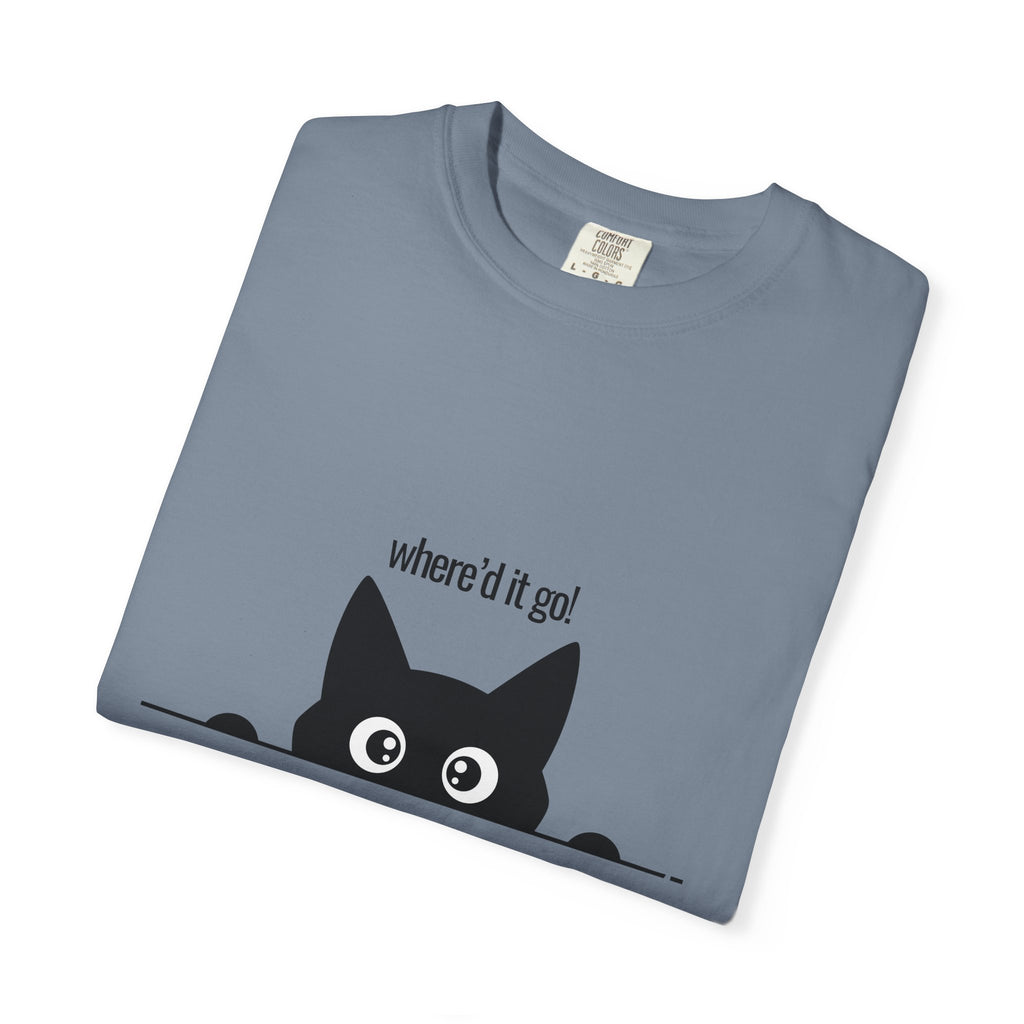 Where'd It Go? Peeking Cat T-Shirt