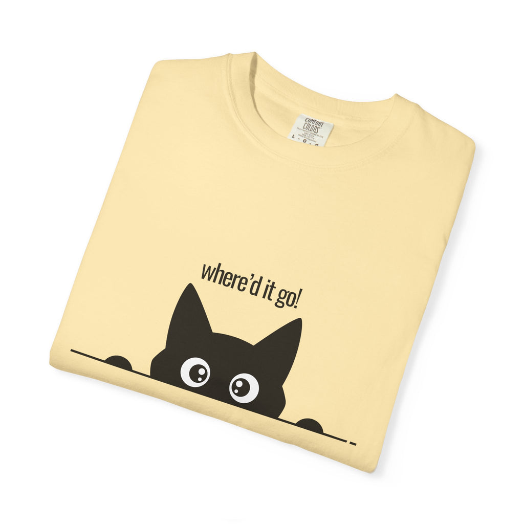 Where'd It Go? Peeking Cat T-Shirt