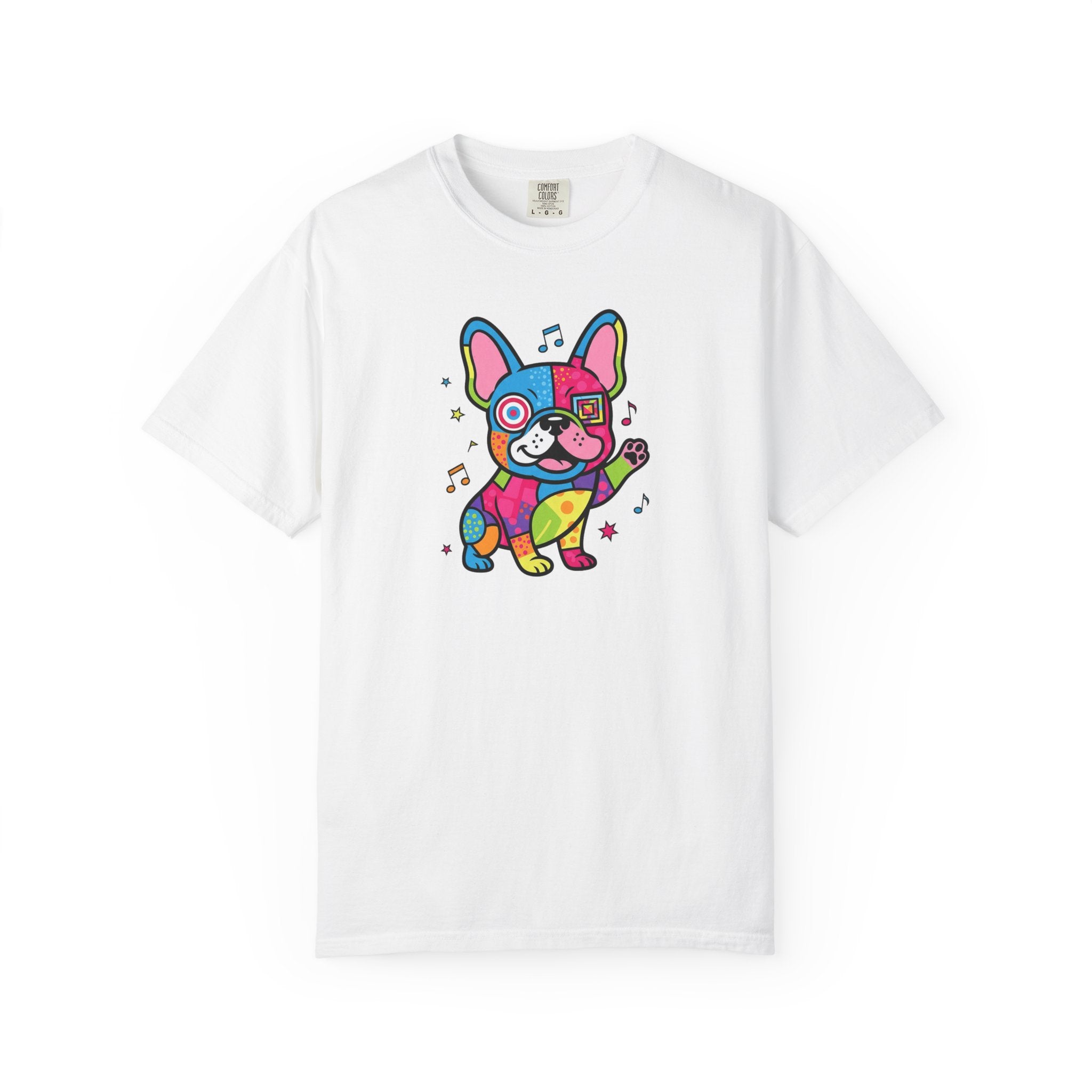 French Bulldog Pop Art T-Shirt — Colorful Cute Dog Graphic Tee