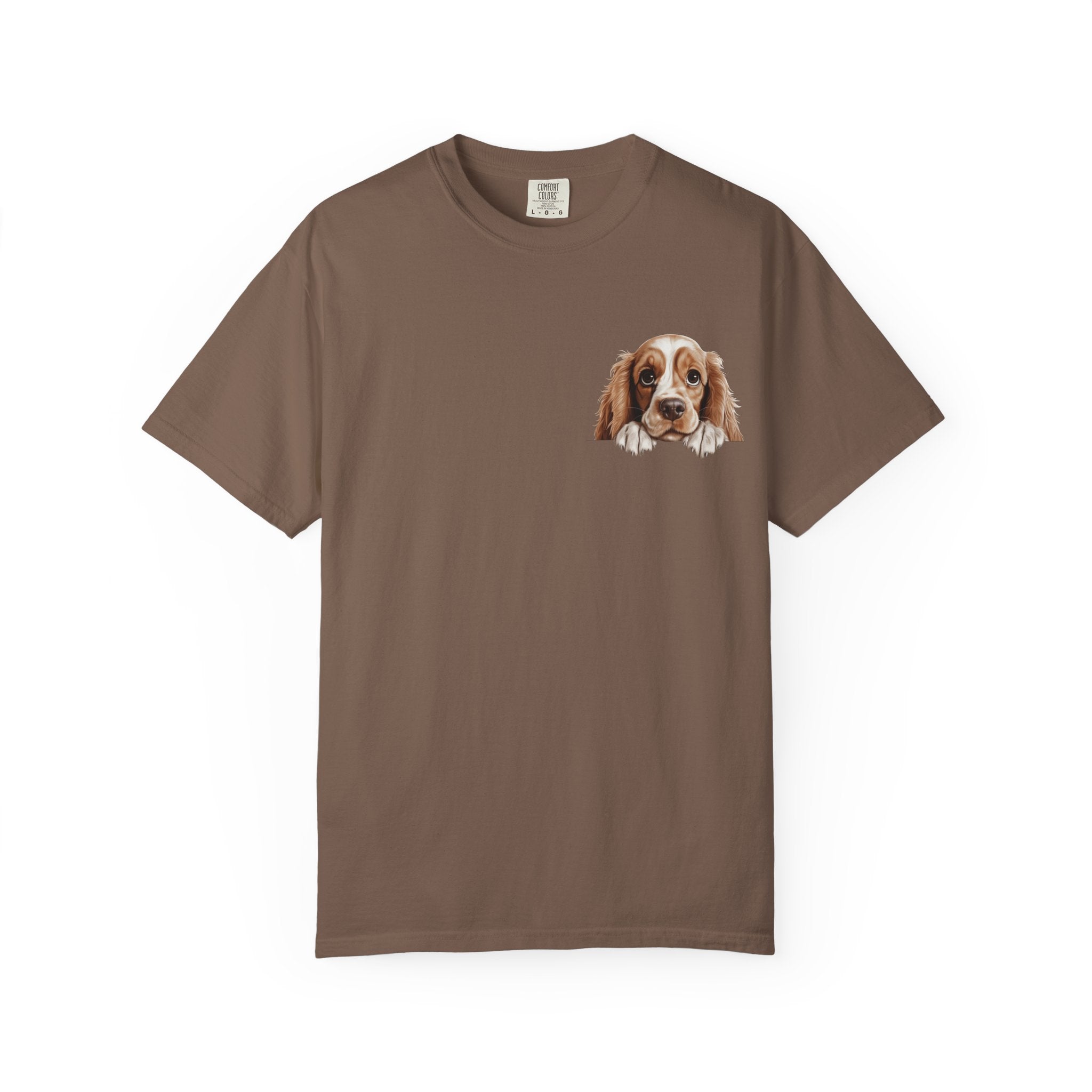 Basset Hound Pocket Tee — Cute Dog Face Graphic T-Shirt