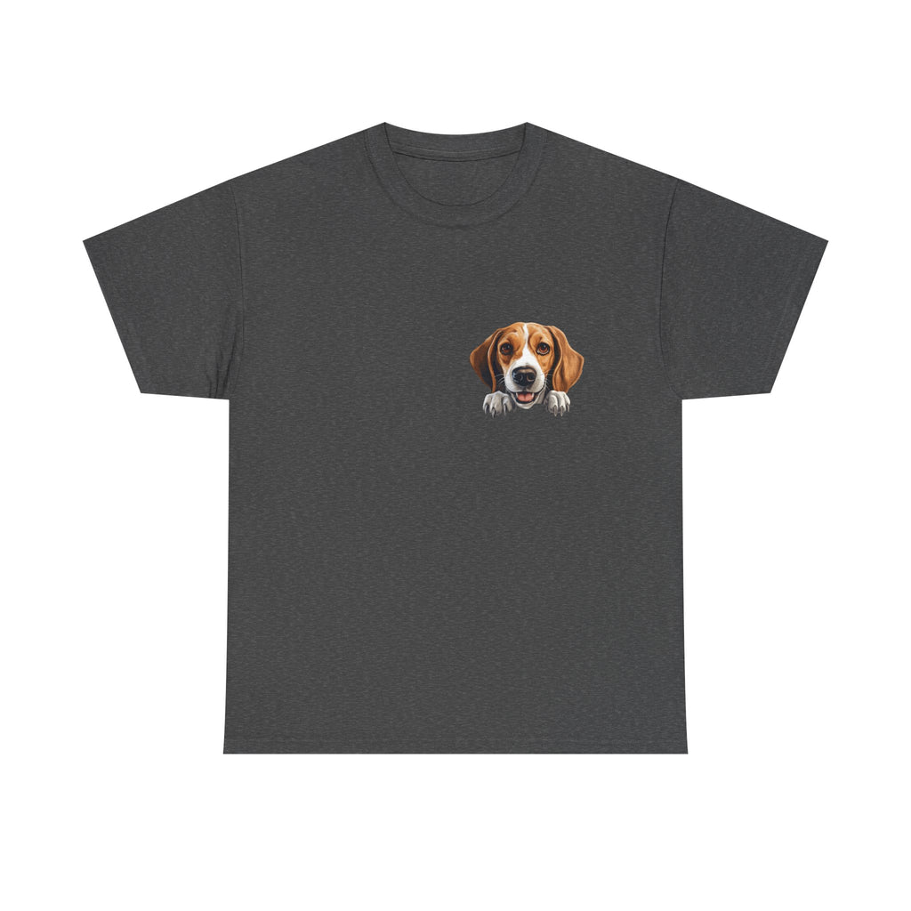 Beagle Peekaboo T‑Shirt — Cute Dog Lover Tee Ideal Gift for Dog Dad or Dog Mom
