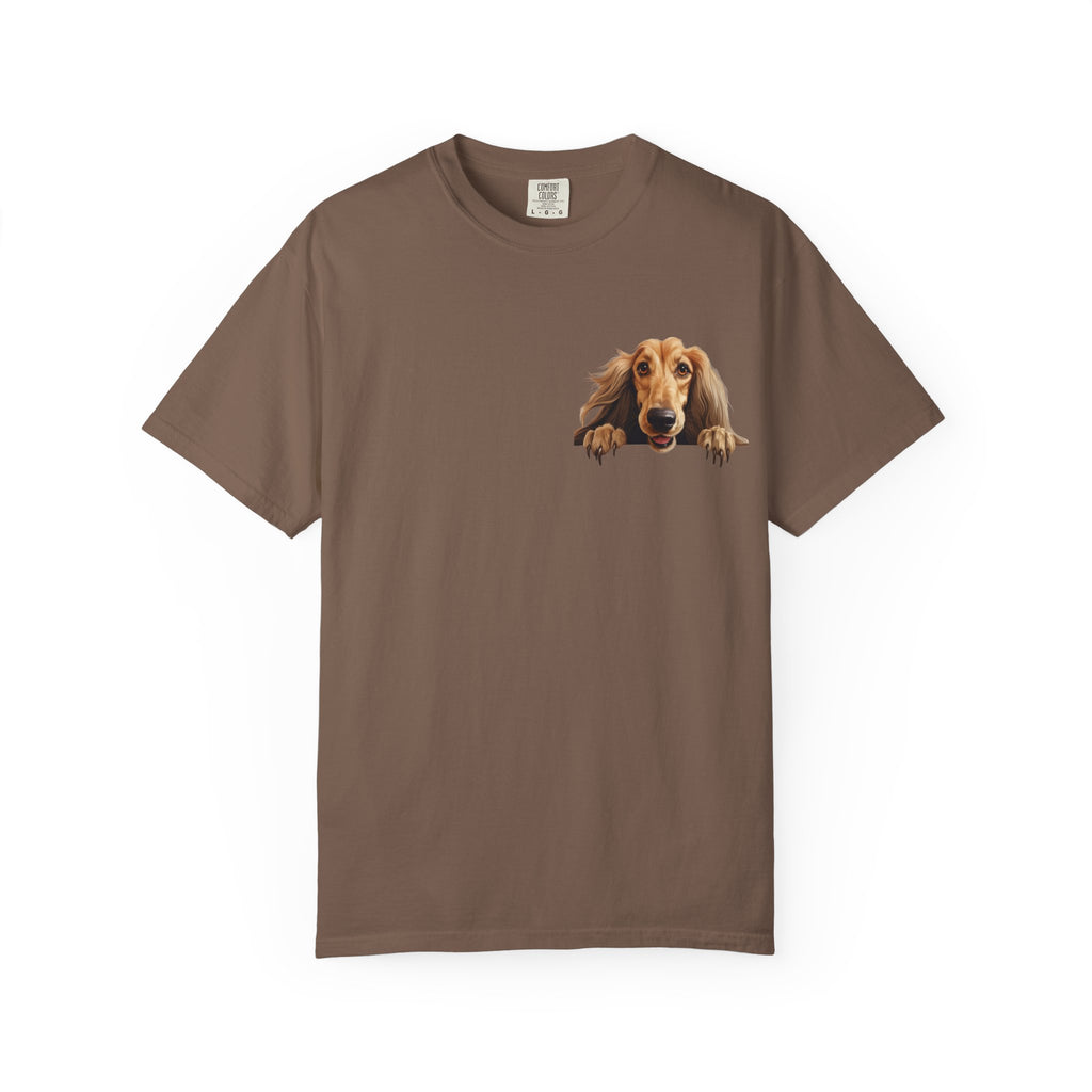 Dachshund Peeking Dog T-Shirt — Cute Long Dog Face Tee