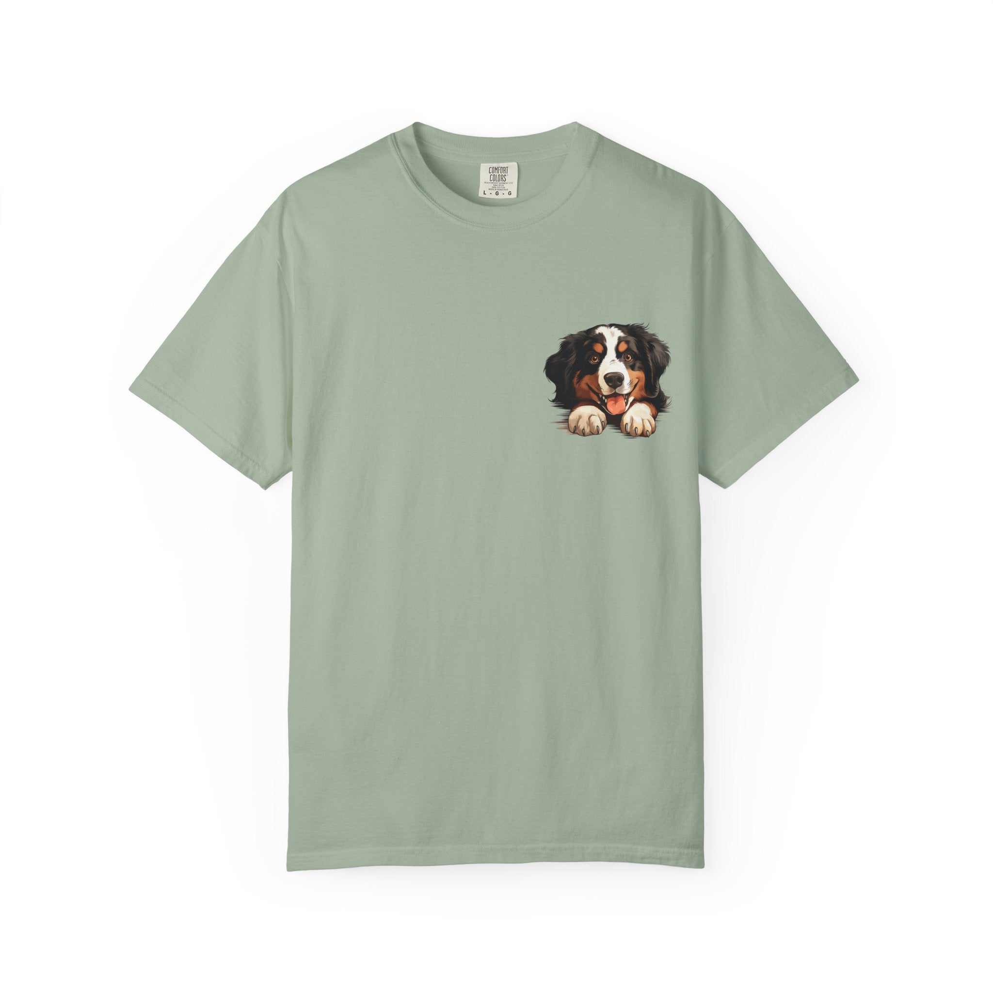 Bernese Mountain Dog Pocket Tee — Cute Puppy Graphic T-Shirt