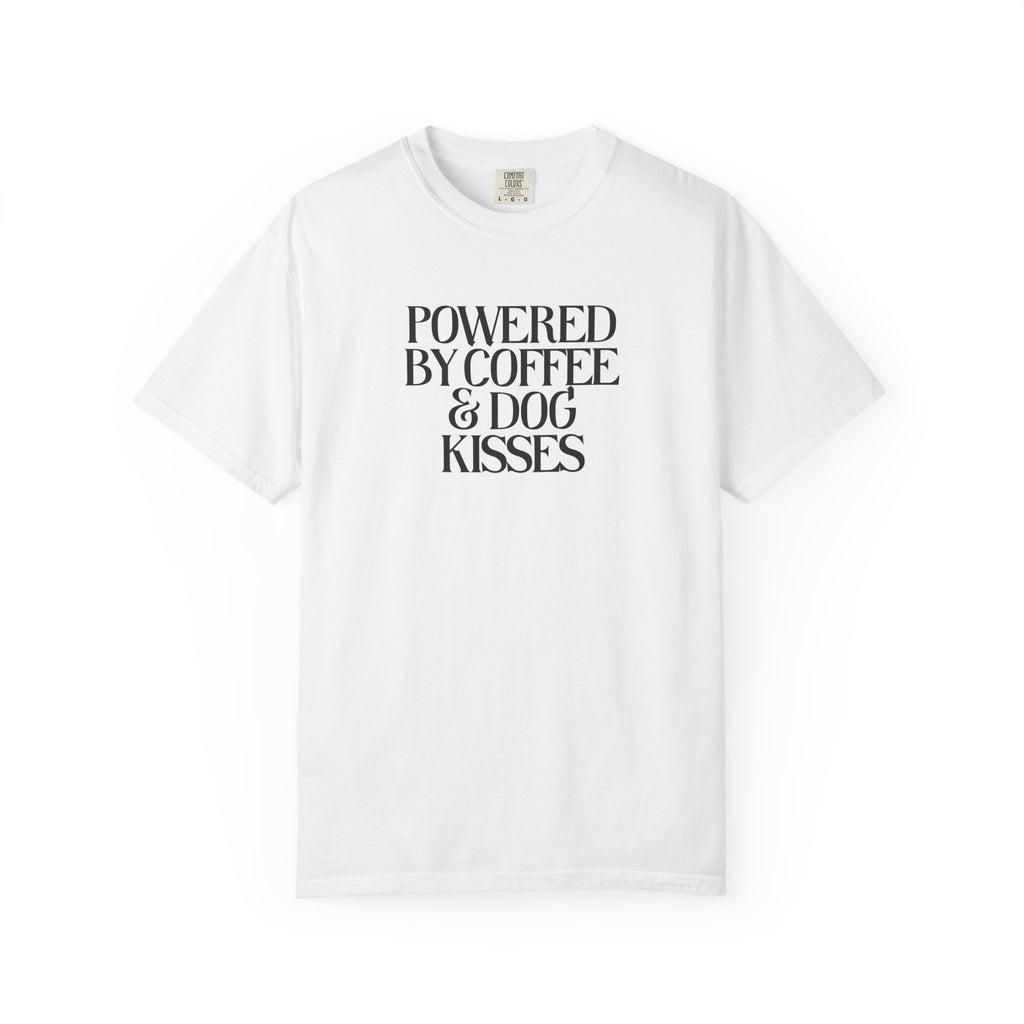 Powered by Coffee & Dog Kisses Graphic Tee