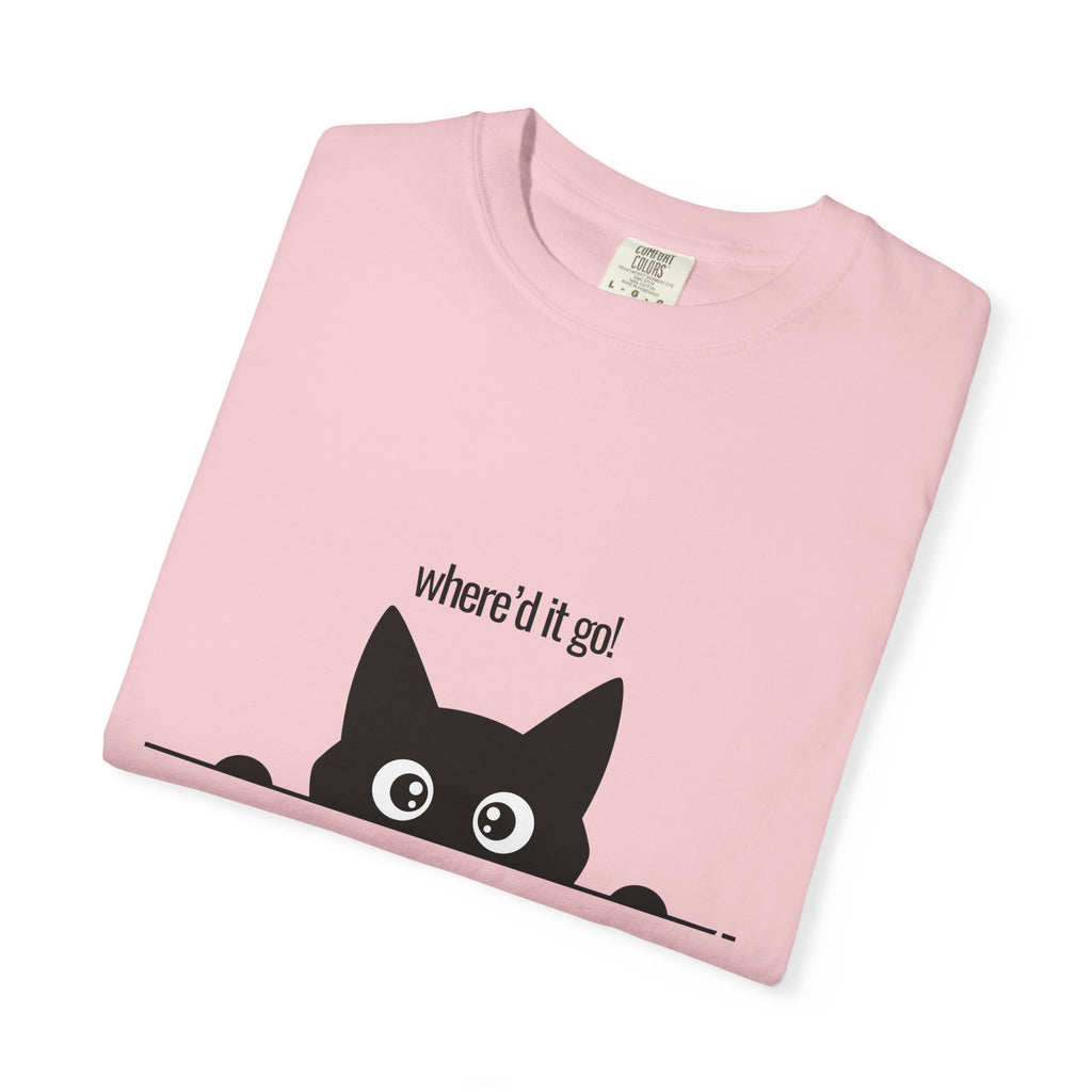Where'd It Go? Peeking Cat T-Shirt