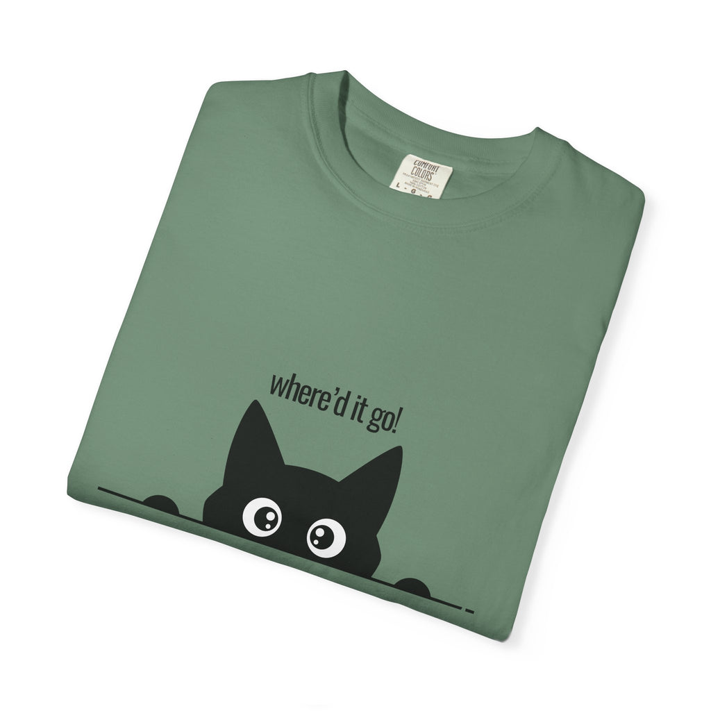 Where'd It Go? Peeking Cat T-Shirt