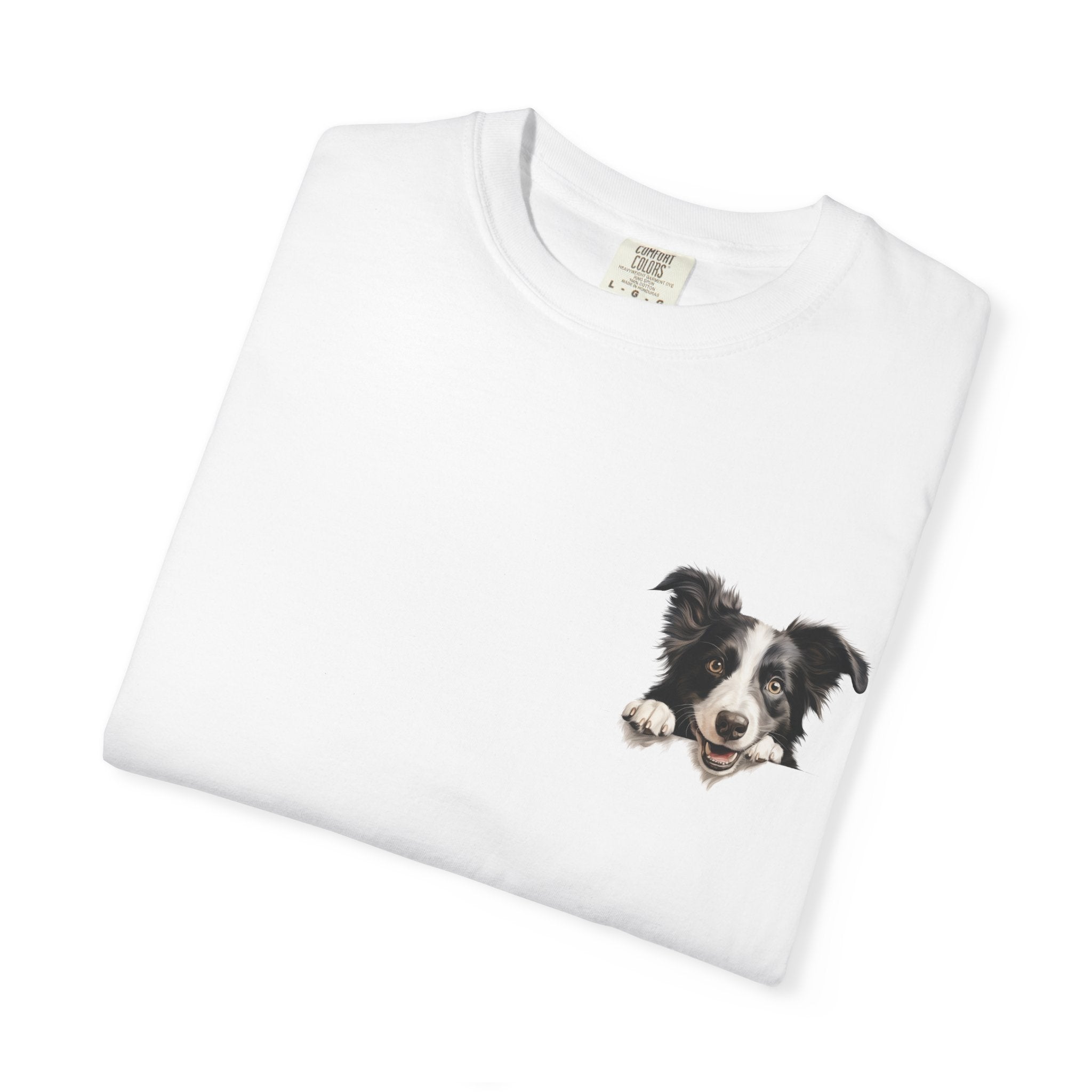 Border Collie Portrait T-Shirt - Cute Dog Face Tee for Pet Lovers