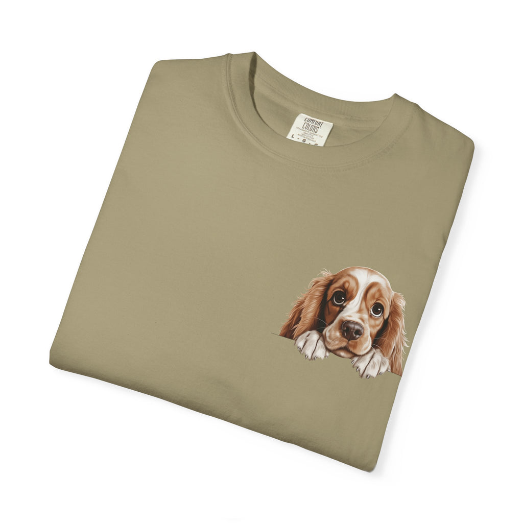 Basset Hound Pocket Tee — Cute Dog Face Graphic T-Shirt