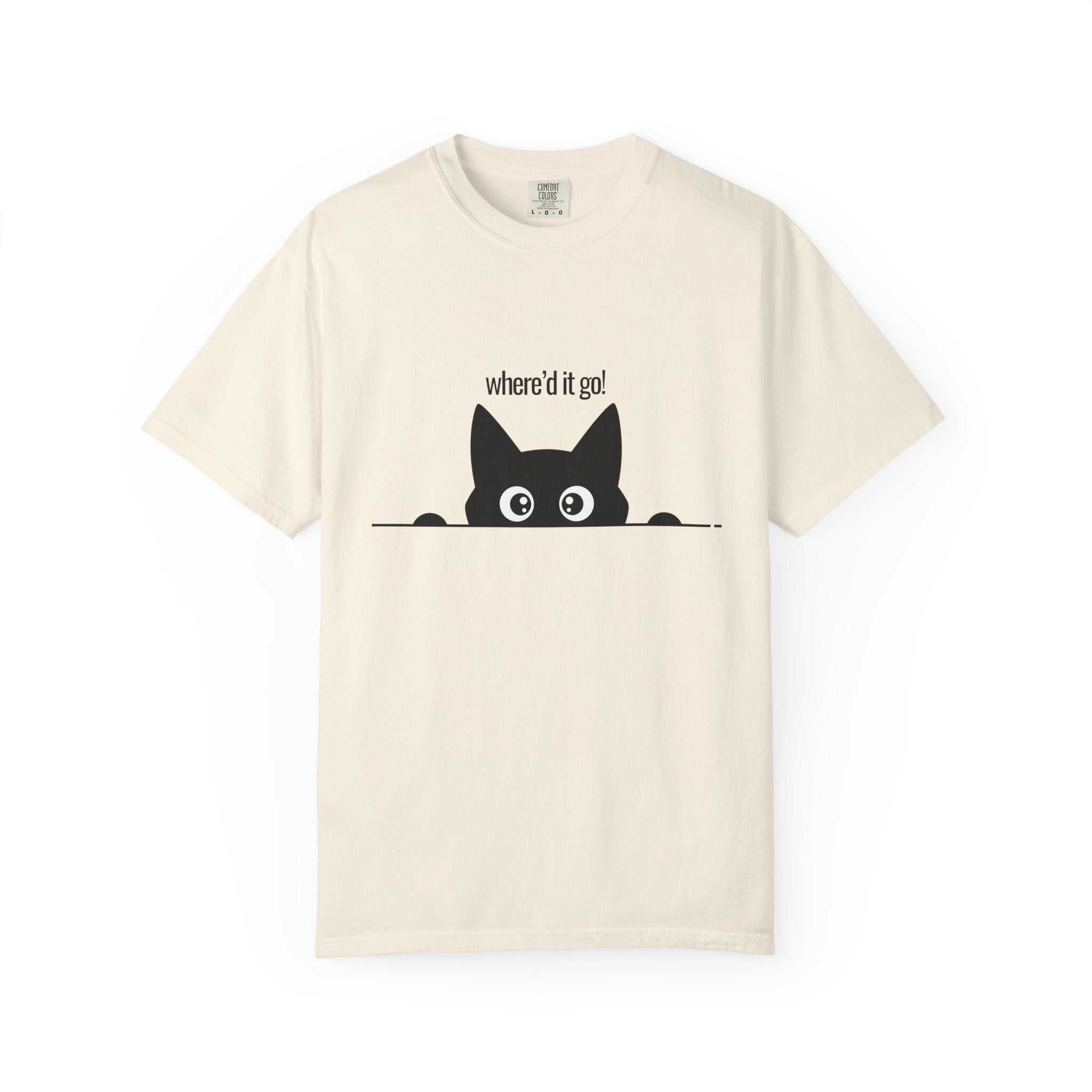 Where'd It Go? Peeking Cat T-Shirt