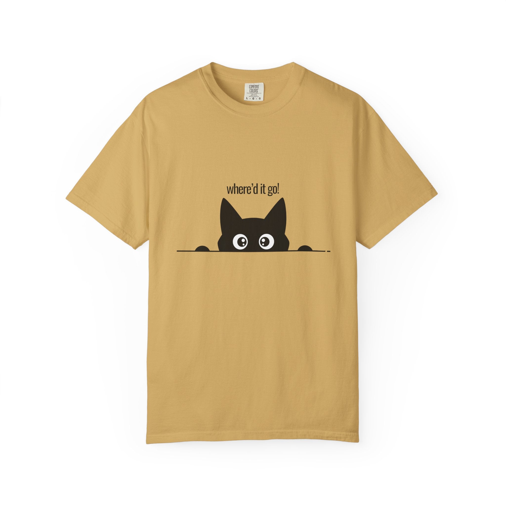 Where'd It Go? Peeking Cat T-Shirt