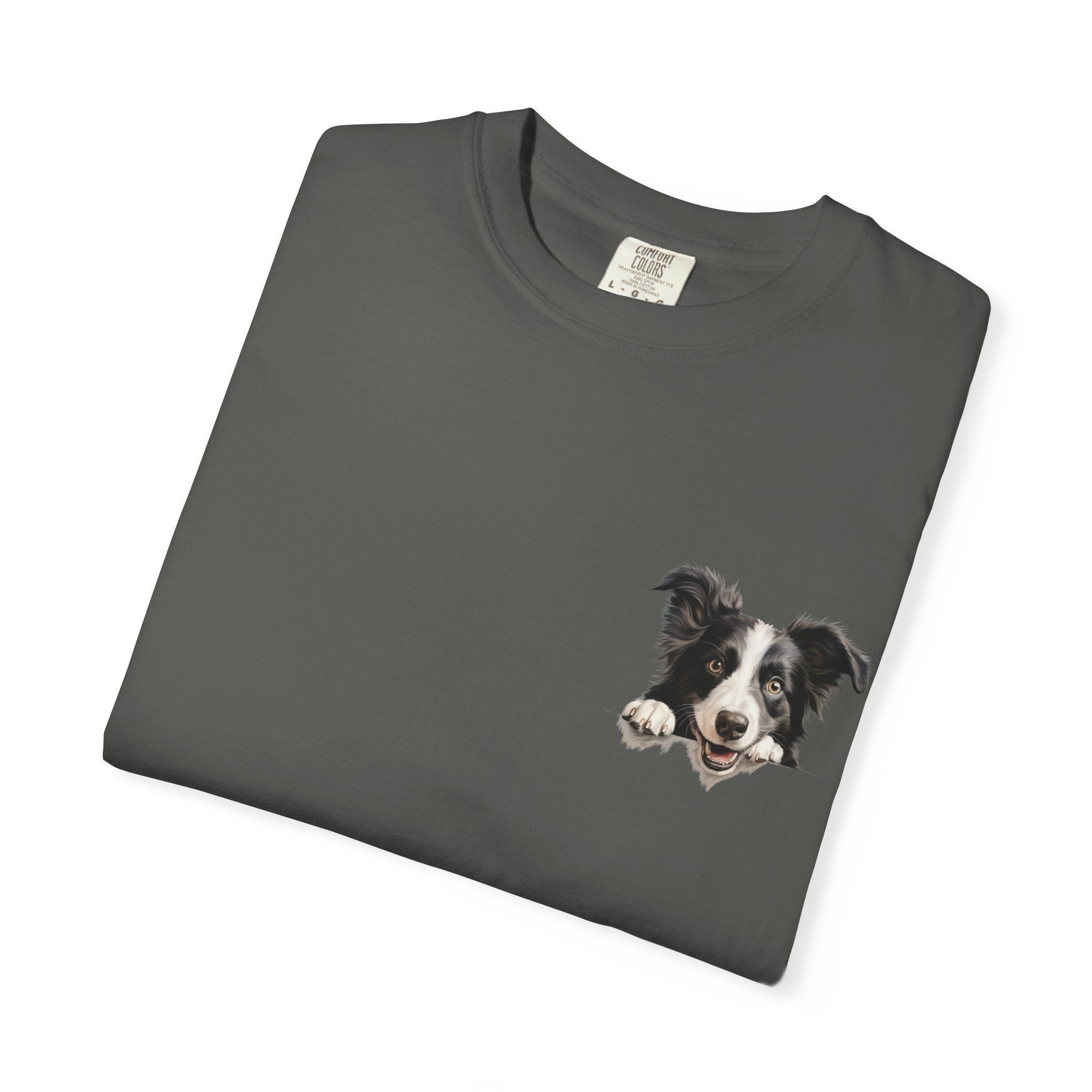 Border Collie Portrait T-Shirt - Cute Dog Face Tee for Pet Lovers