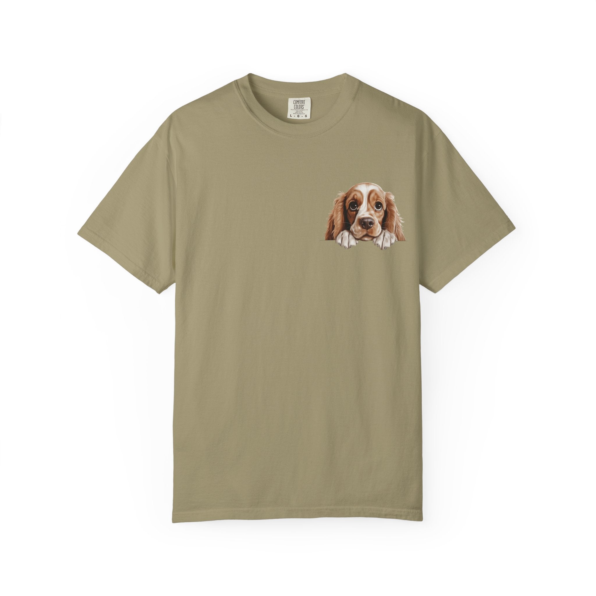 Basset Hound Pocket Tee — Cute Dog Face Graphic T-Shirt