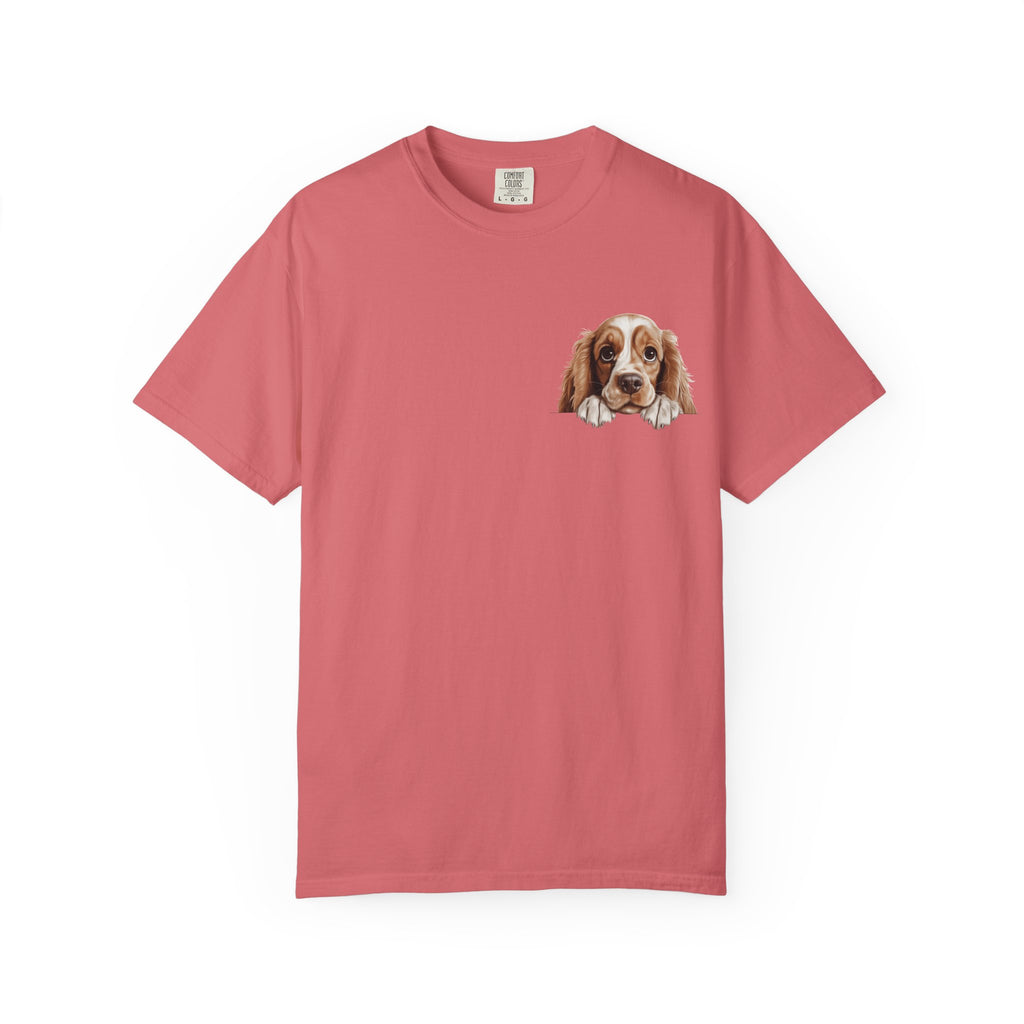 Basset Hound Pocket Tee — Cute Dog Face Graphic T-Shirt