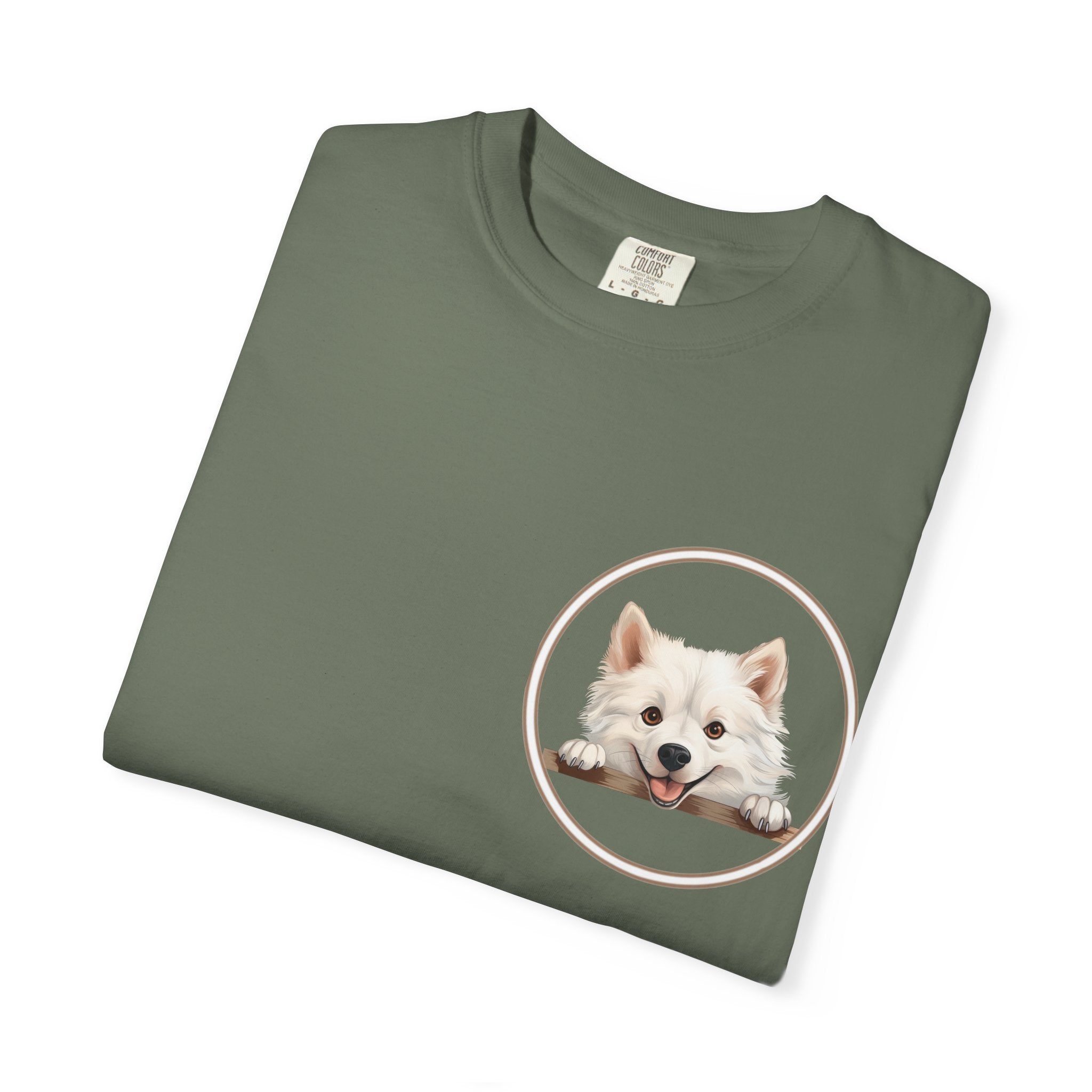Puppy Portrait T-Shirt — Cute White Dog Graphic Tee Unisex Pet Portrait Tee: The Perfect Gift for Dog Moms & Dads