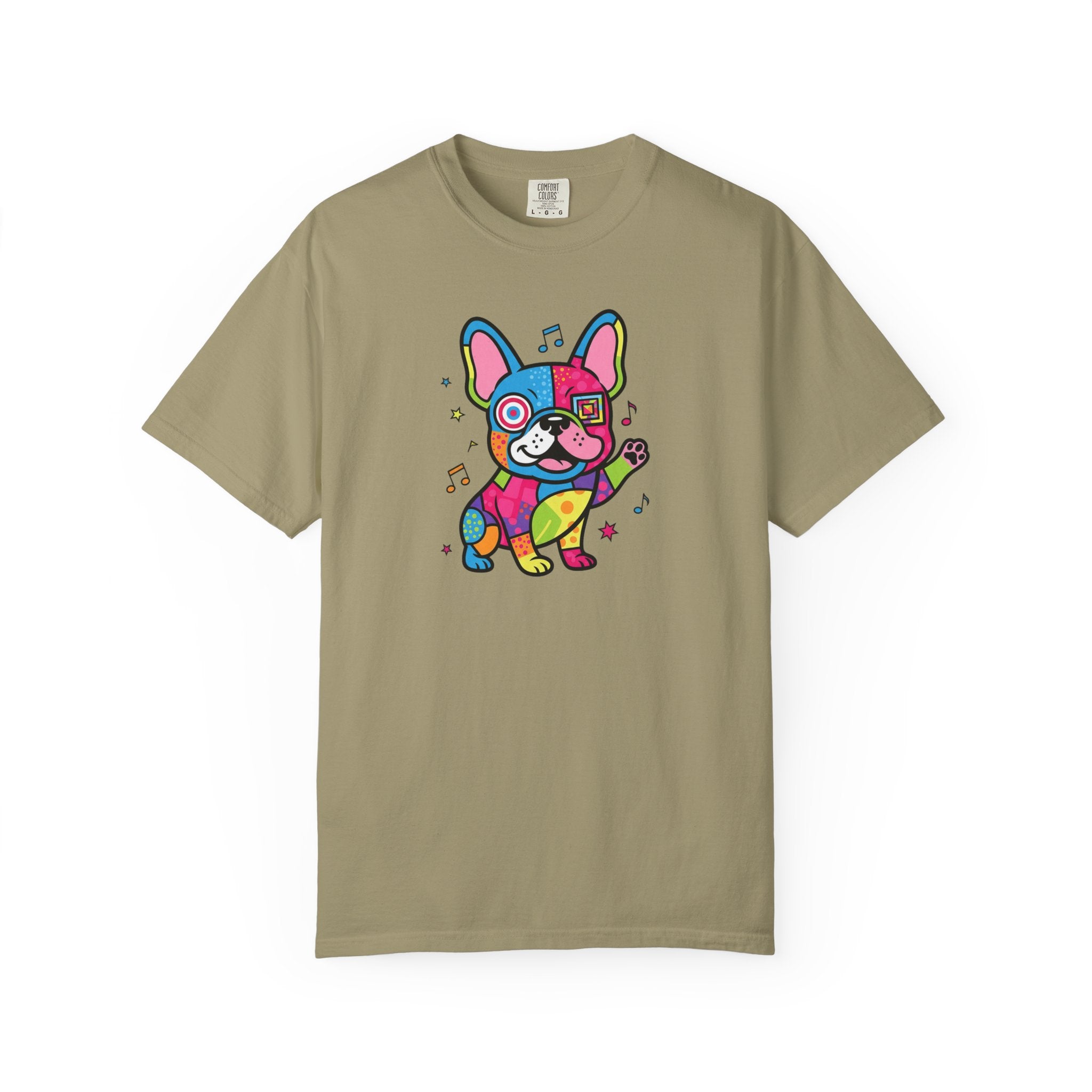 French Bulldog Pop Art T-Shirt — Colorful Cute Dog Graphic Tee