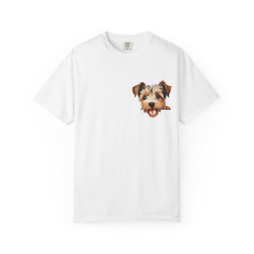 Terrier Sweet Face T-Shirt – Cute Small Dog Graphic Tee, Pet Lover Gift