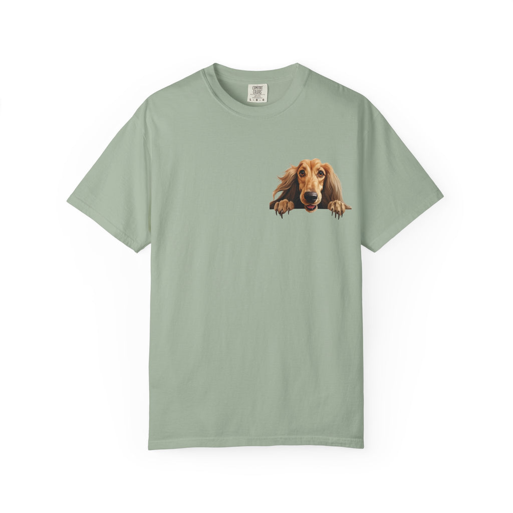 Dachshund Peeking Dog T-Shirt — Cute Long Dog Face Tee