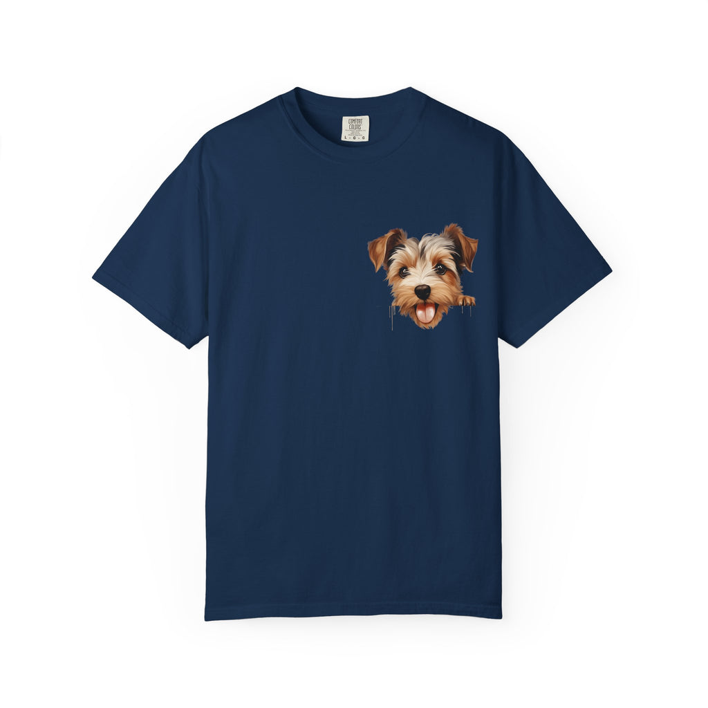 Terrier Sweet Face T-Shirt – Cute Small Dog Graphic Tee, Pet Lover Gift