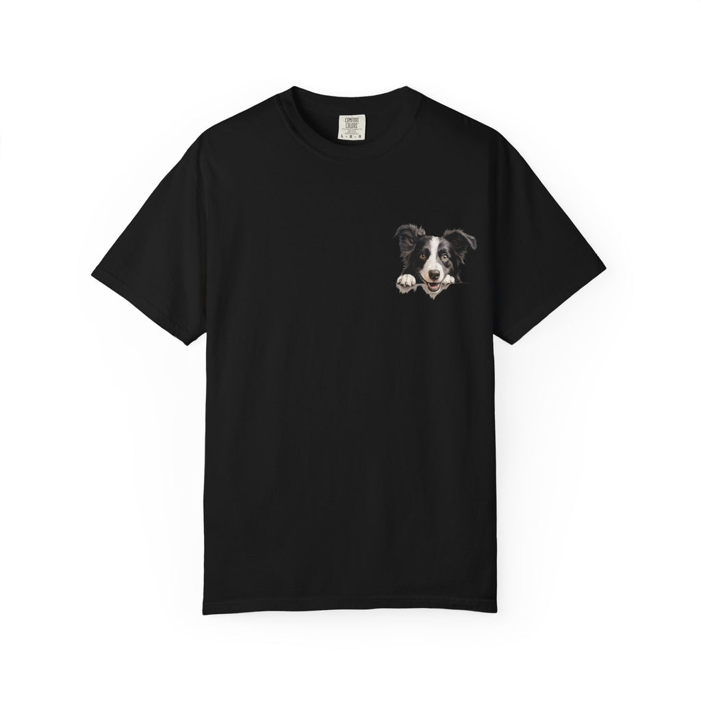 Border Collie Portrait T-Shirt - Cute Dog Face Tee for Pet Lovers