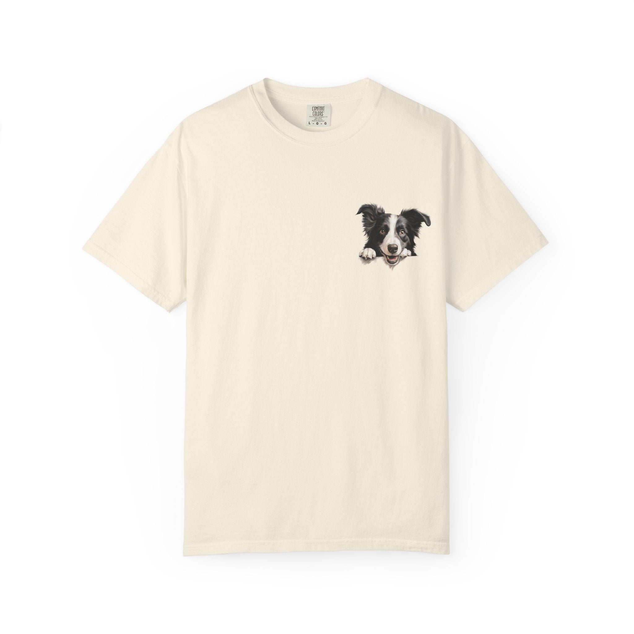 Border Collie Portrait T-Shirt - Cute Dog Face Tee for Pet Lovers