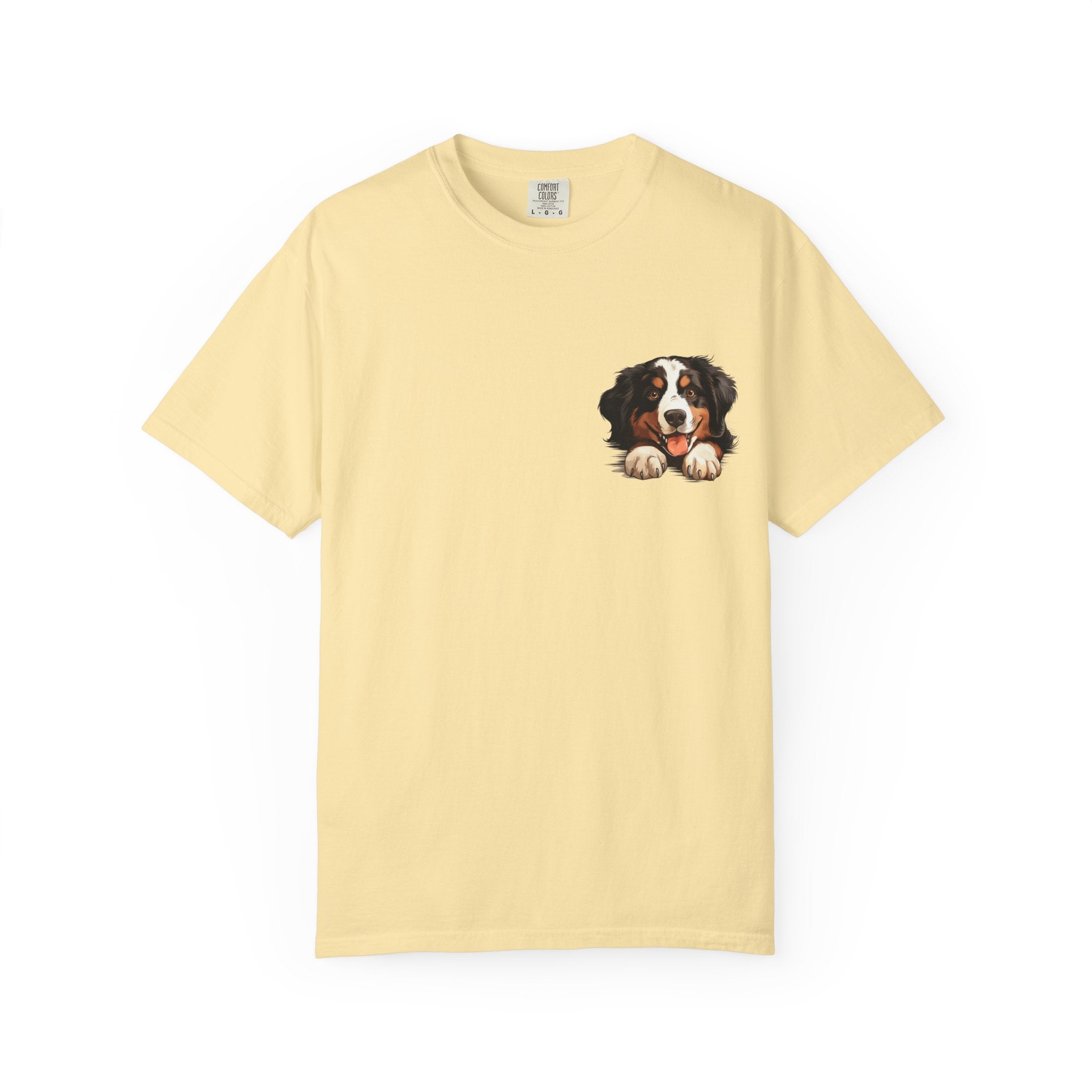 Bernese Mountain Dog Pocket Tee — Cute Puppy Graphic T-Shirt