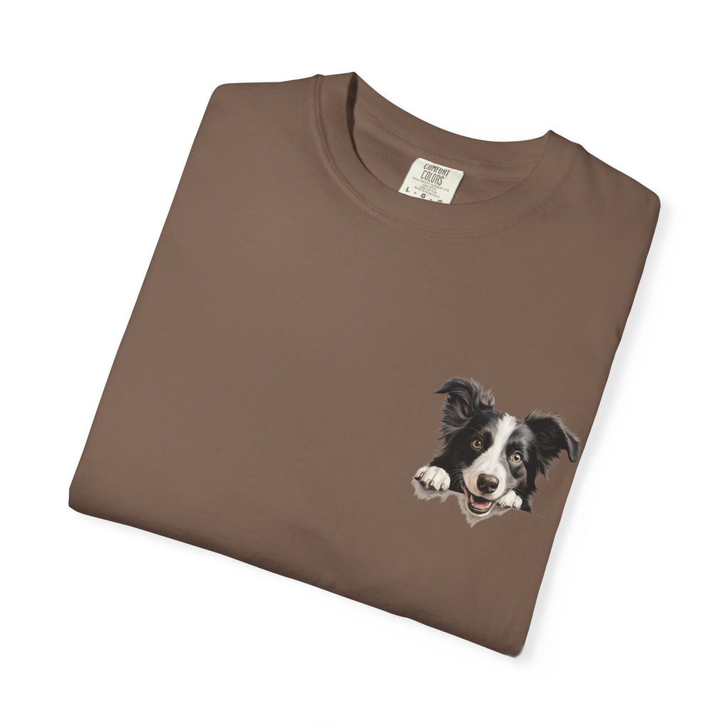 Border Collie Portrait T-Shirt - Cute Dog Face Tee for Pet Lovers