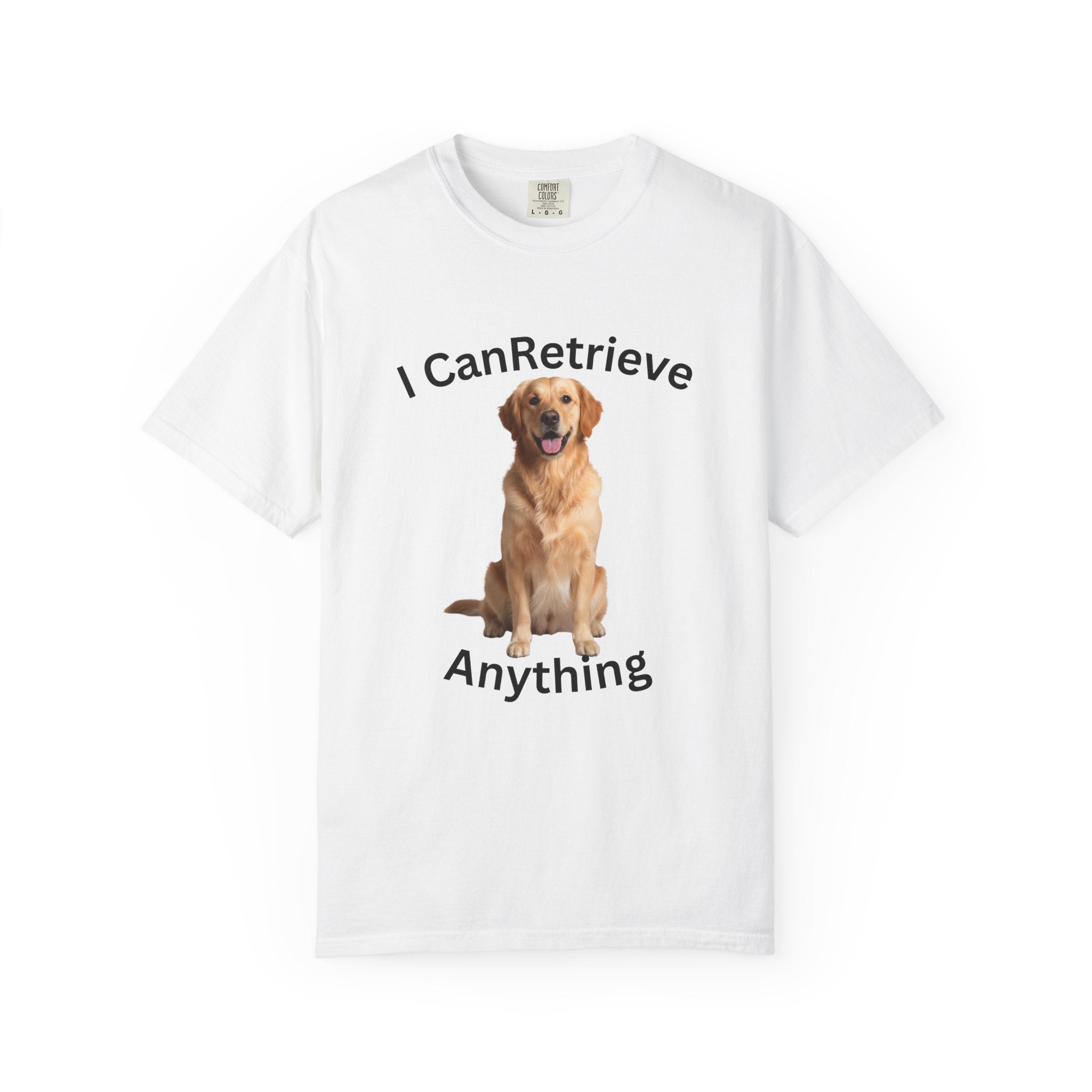 Golden Retriever Portrait T-Shirt — Realistic Dog Face Tee