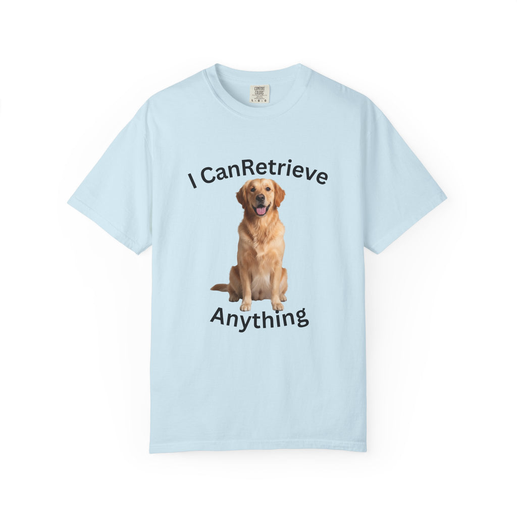 Golden Retriever Portrait T-Shirt — Realistic Dog Face Tee