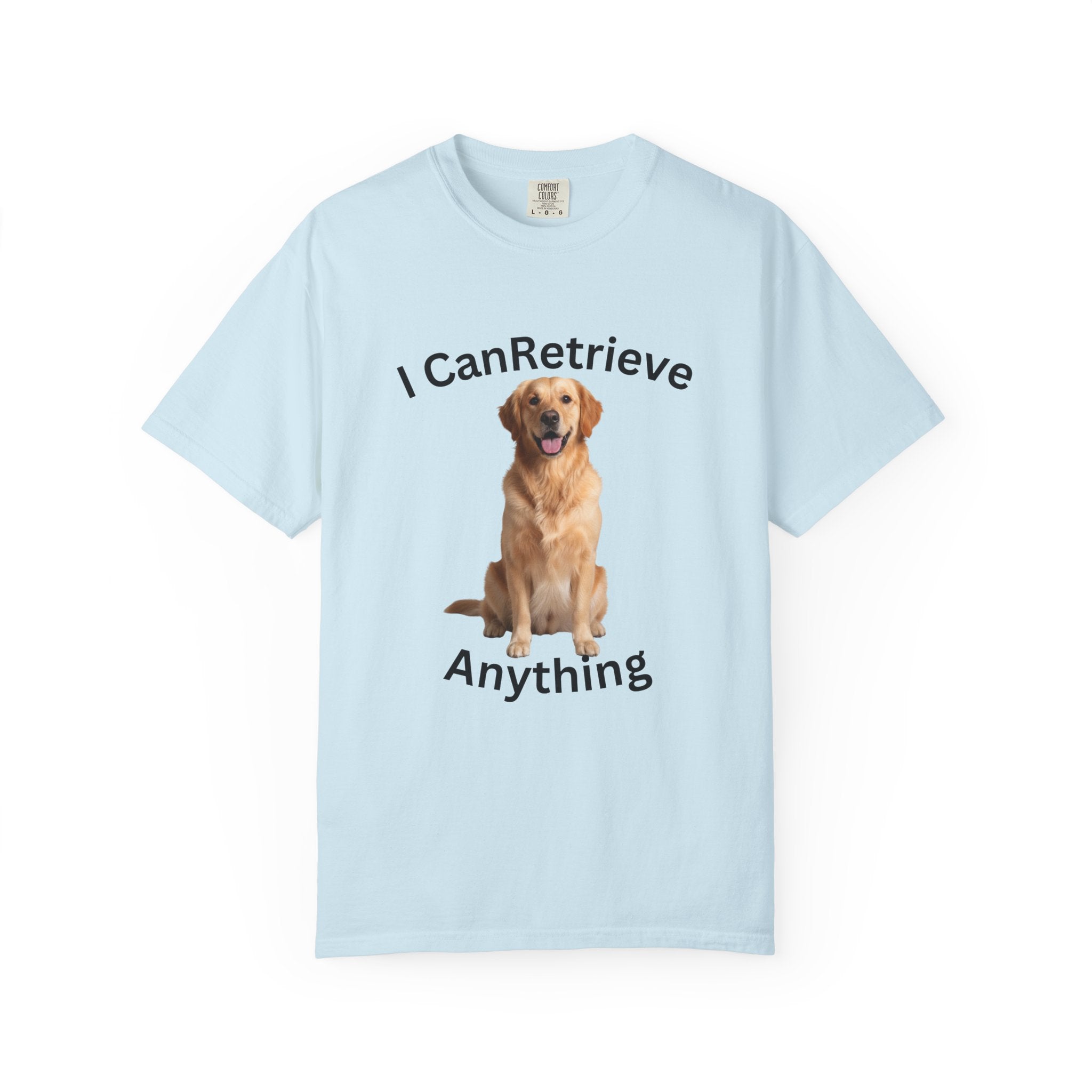 Golden Retriever Portrait T-Shirt — Realistic Dog Face Tee