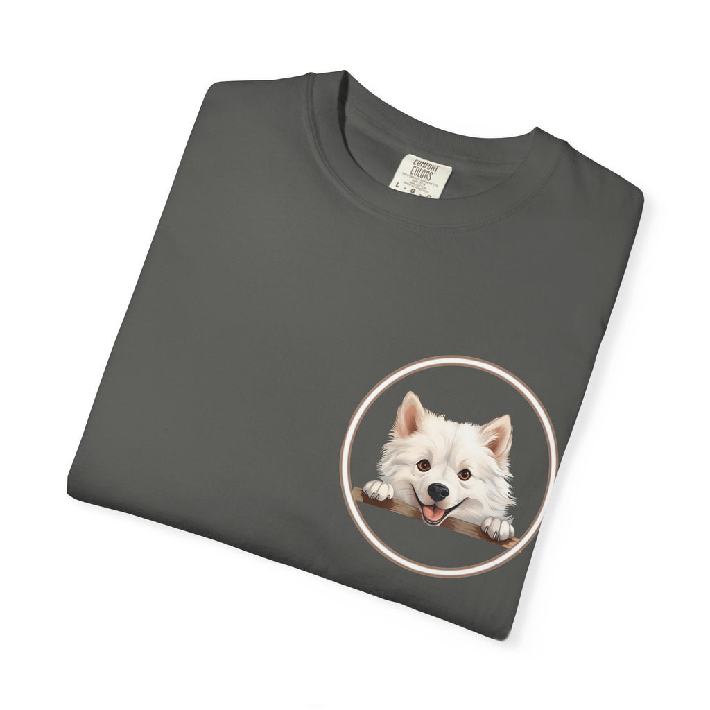 Puppy Portrait T-Shirt — Cute White Dog Graphic Tee Unisex Pet Portrait Tee: The Perfect Gift for Dog Moms & Dads
