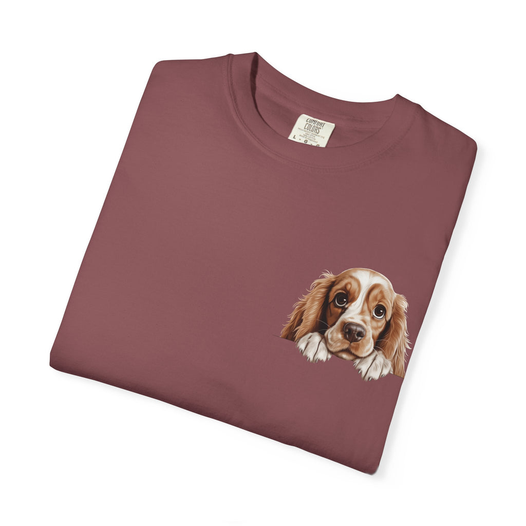 Basset Hound Pocket Tee — Cute Dog Face Graphic T-Shirt